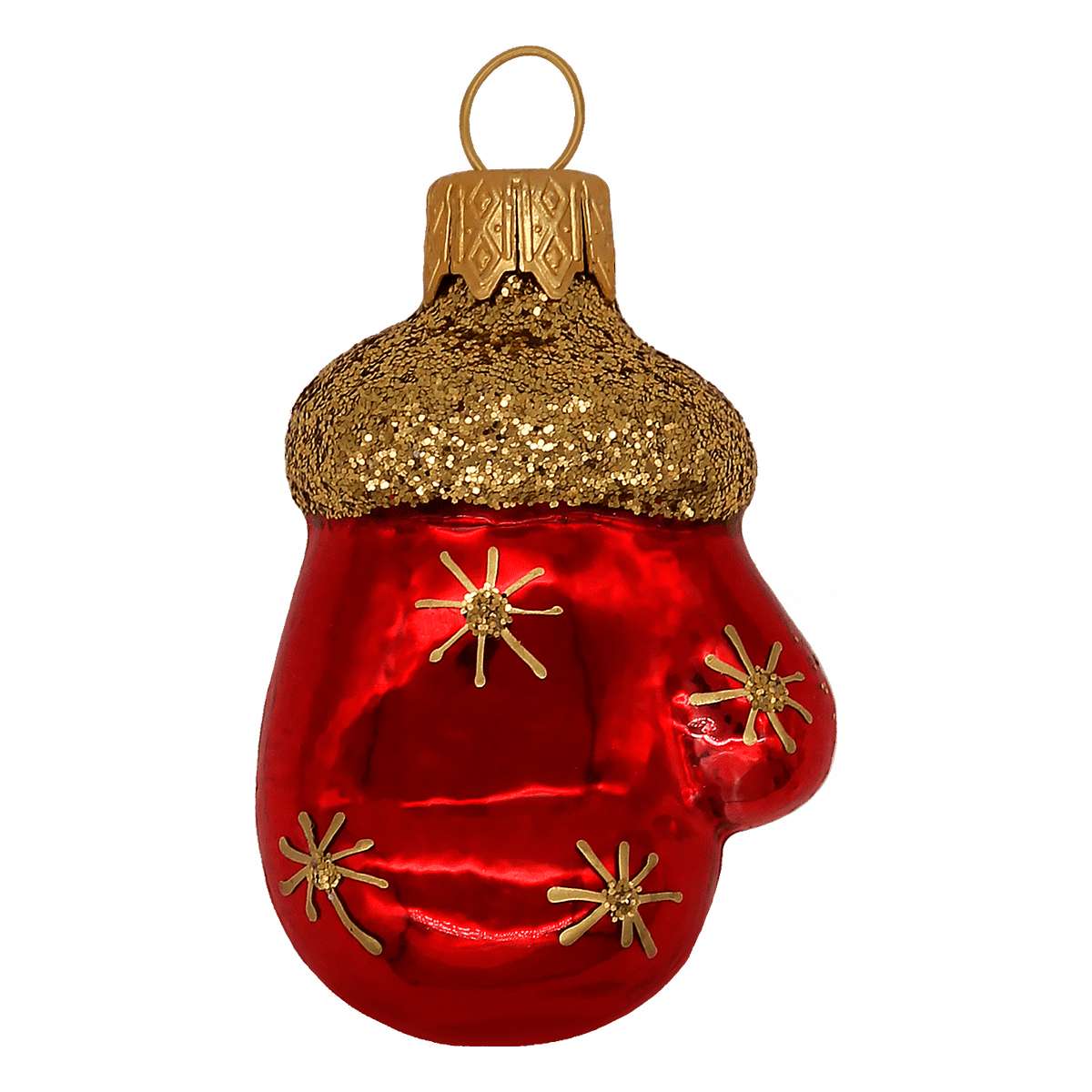 Изображение товара Ёлочное украшение "Варежка" красный, в подарочной упаковке h-6см