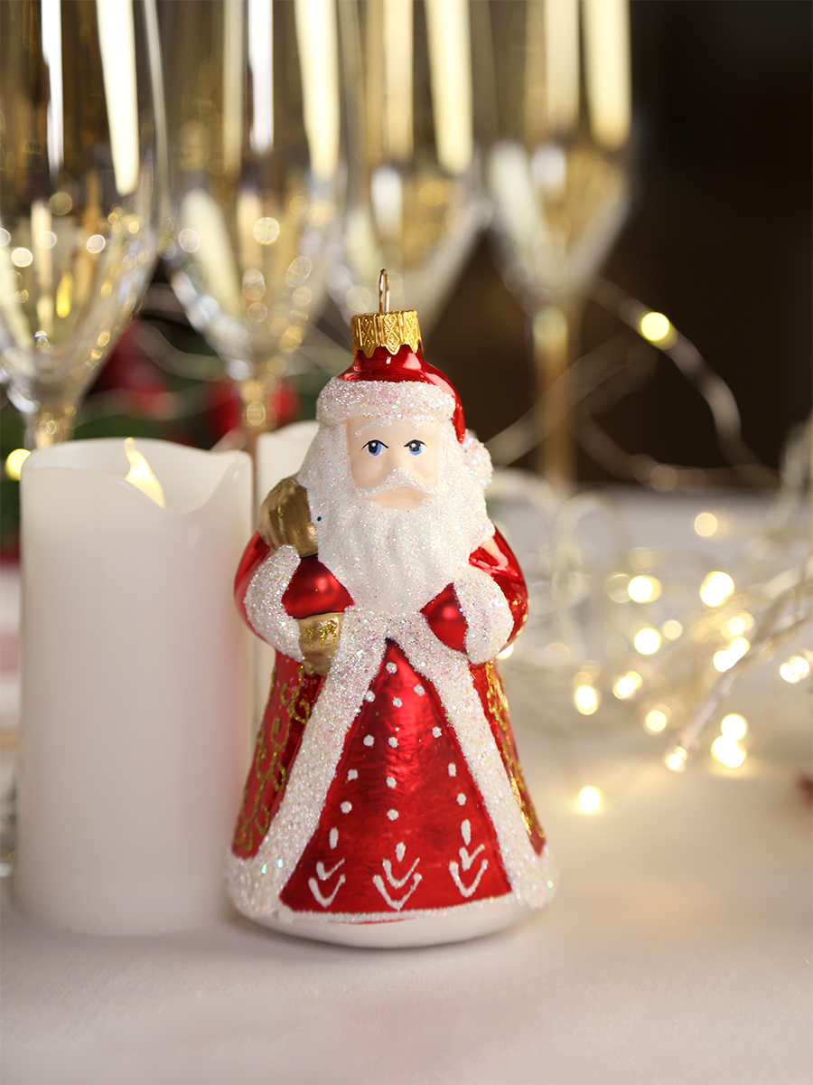 Изображение товара Ёлочное украшение "Дед Мороз большой", в подарочной упаковке h-14 см