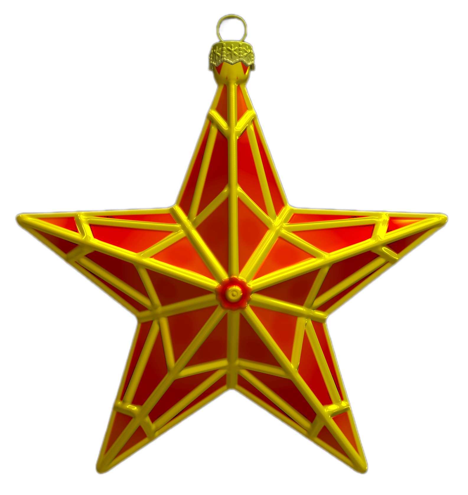 Изображение товара Ёлочное украшение "Звезда Кремлевская", в подарочной упаковке h- 8,5 см