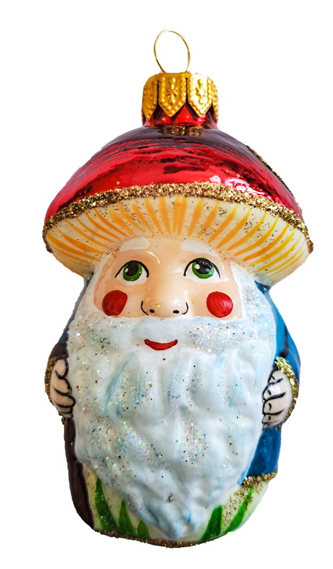 Изображение товара Ёлочное украшение "Лесной грибочек", в подарочной упаковке, h-8 см