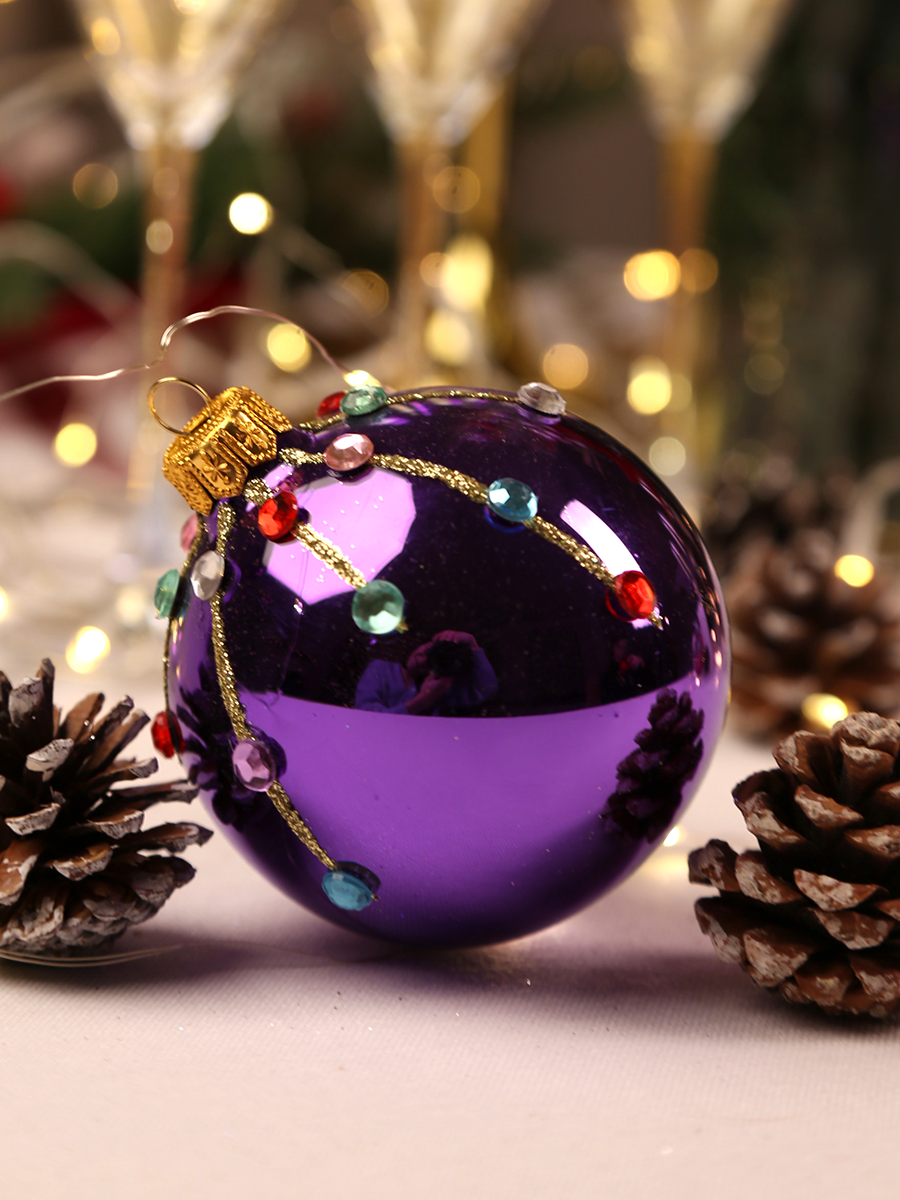 Изображение товара Шар "Самоцветы 5", 85 мм., в подарочной упаковке