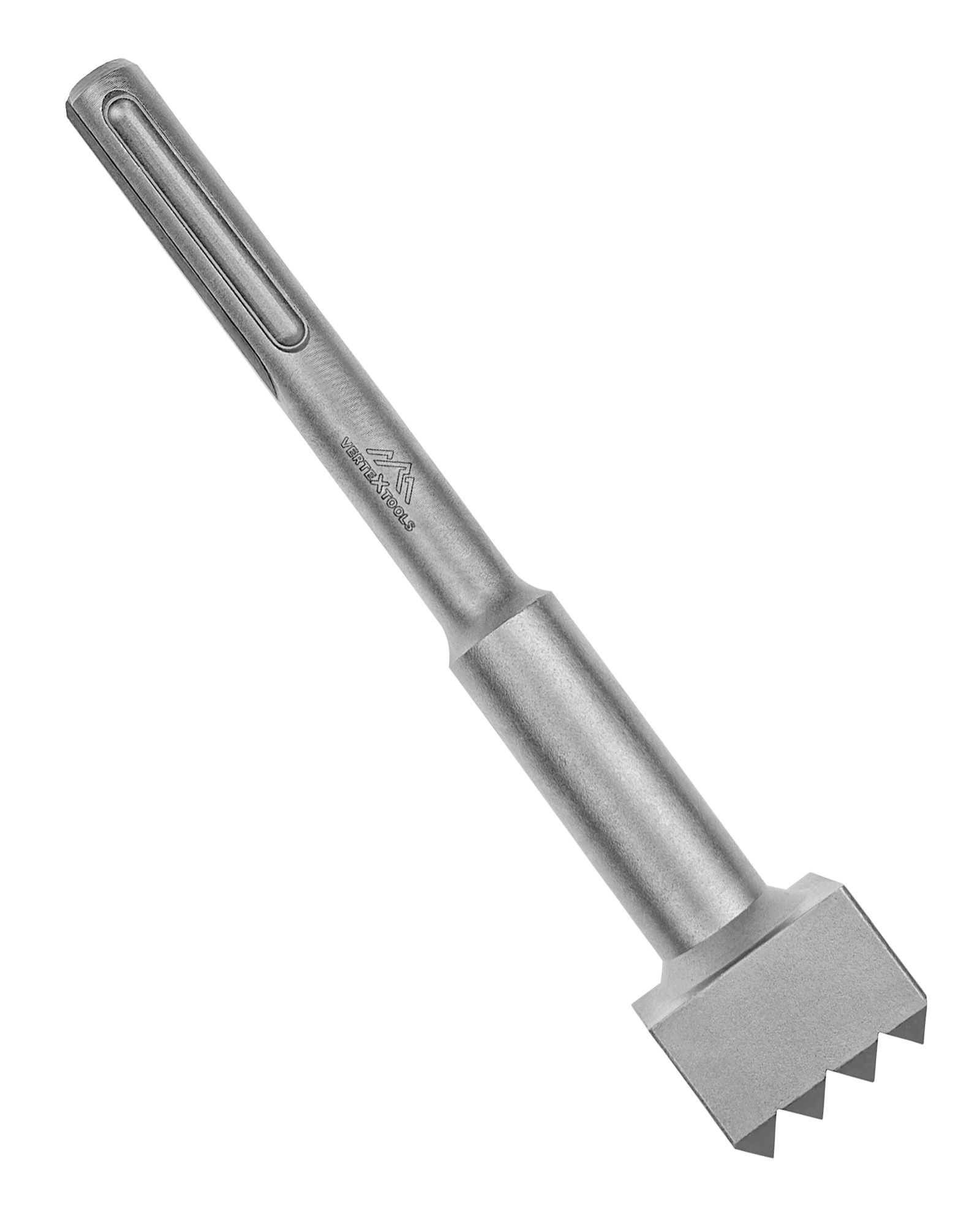 Изображение товара Зубило бучарда VERTEXTOOLS SDS Max 18х240х45х45 мм профессиональный инструмент для обработки бетона