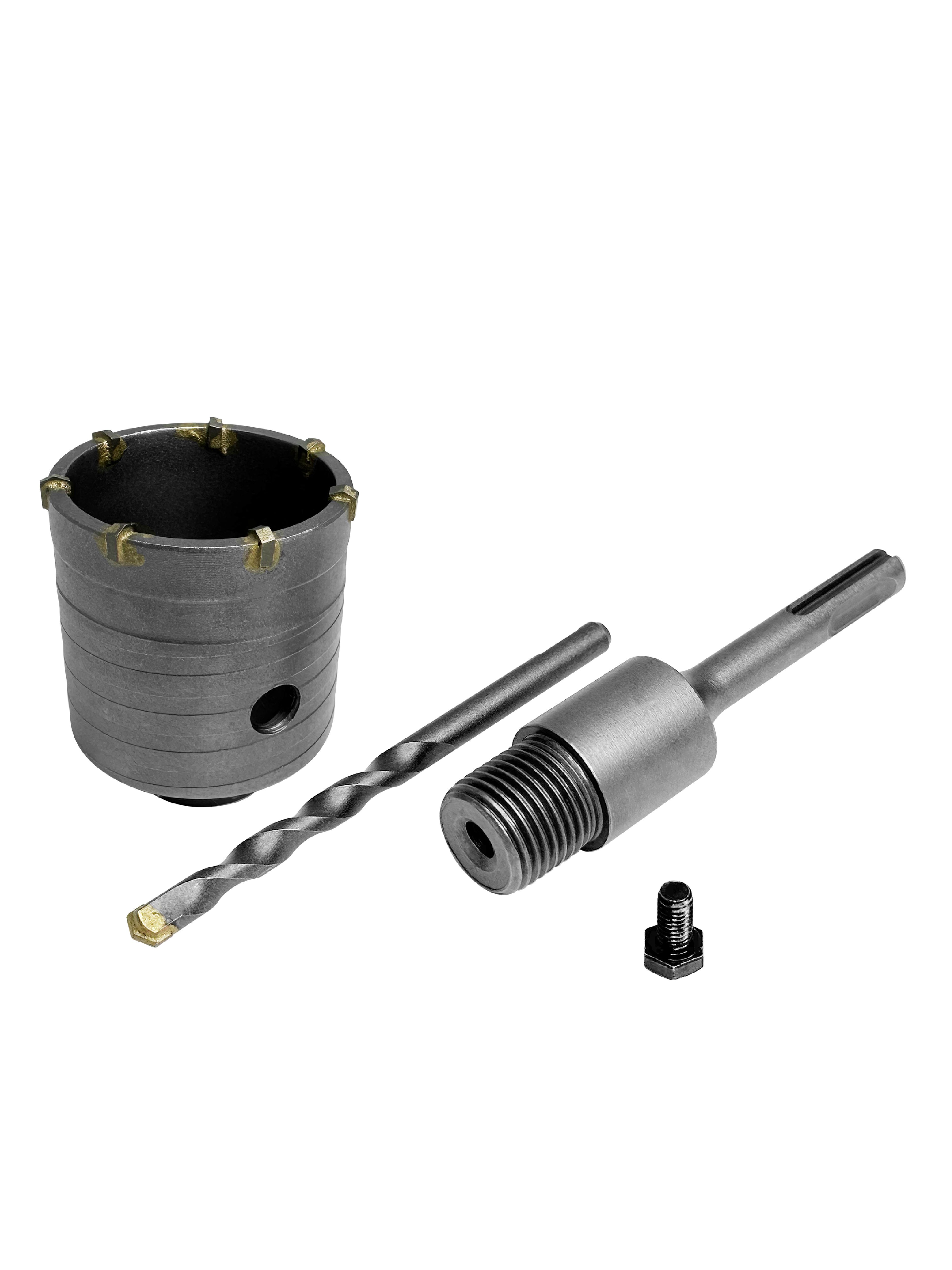 Изображение товара Коронка по бетону VERTEXTOOLS 70 мм в сборе SDS-Plus для камня и кирпича