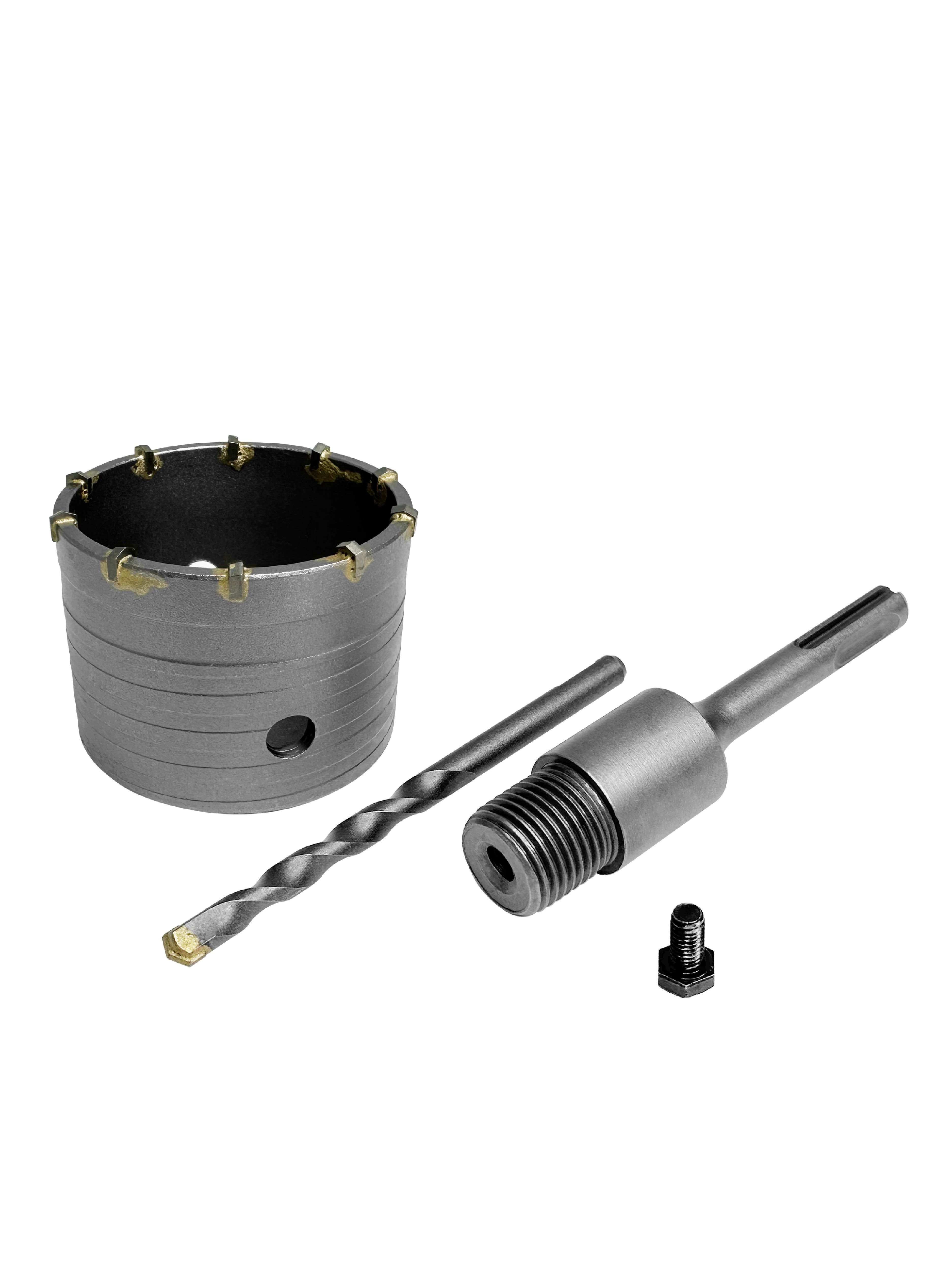 Изображение товара Коронка по бетону VERTEXTOOLS в сборе 80 мм с хвостовиком SDS-Plus