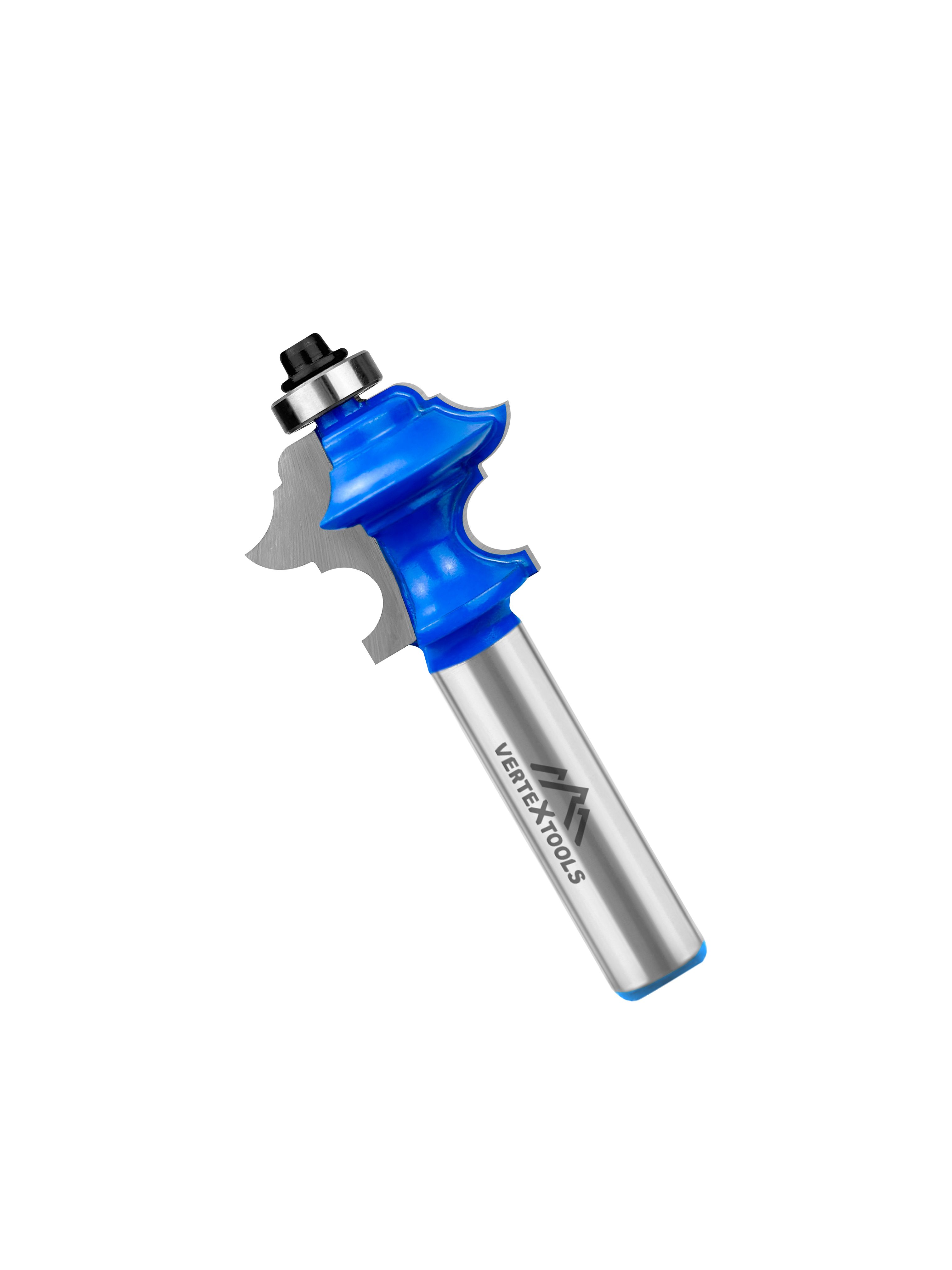 Изображение товара Фреза кромочная VERTEXTOOLS фигурная с подшипником хвост 12мм диаметр 34,9 мм