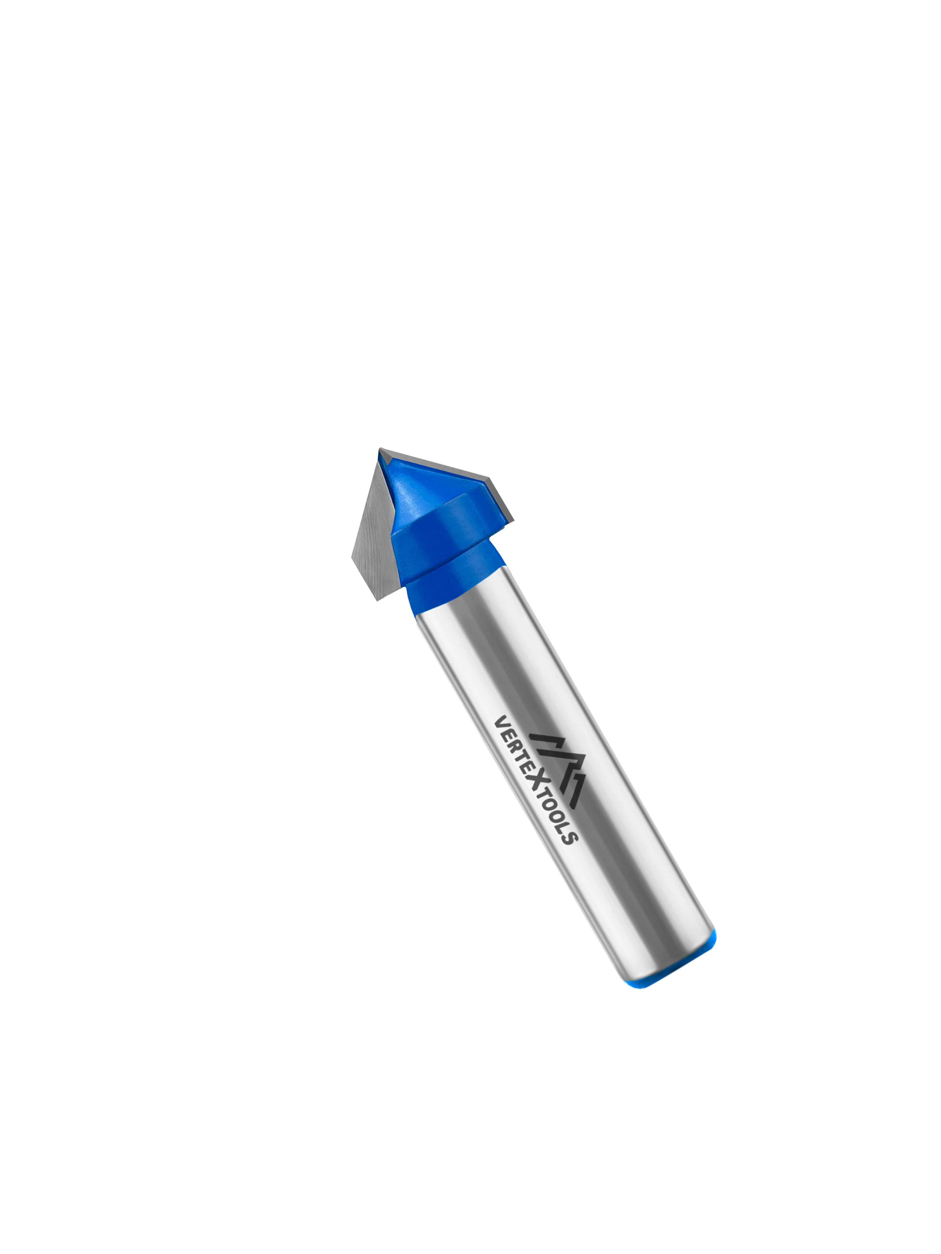 Изображение товара Фреза пазовая VERTEXTOOLS v-образная хвостовик 8мм d-14мм h-10мм 90град 45мм