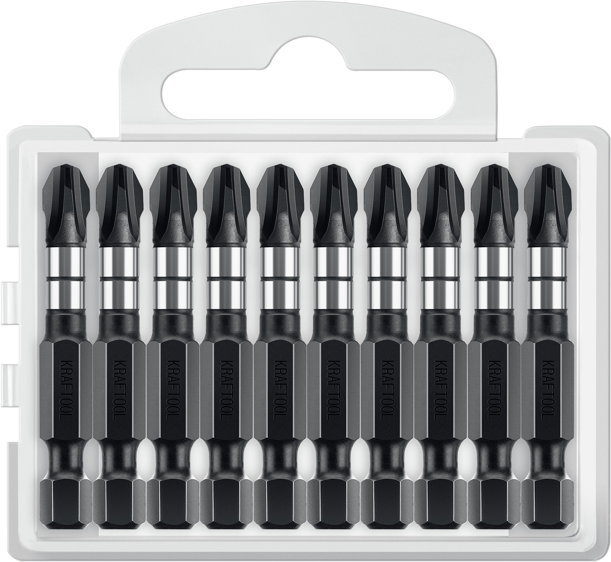 Изображение товара Биты KRAFTOOL 26191-3-50-S10 Зеленый надежный инструмент для крепежа