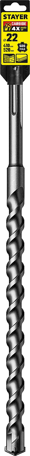 Изображение товара Бур SDS-max Stayer 29370-410-22 для бетона и камня, длина 620 мм, вес 0.86 кг