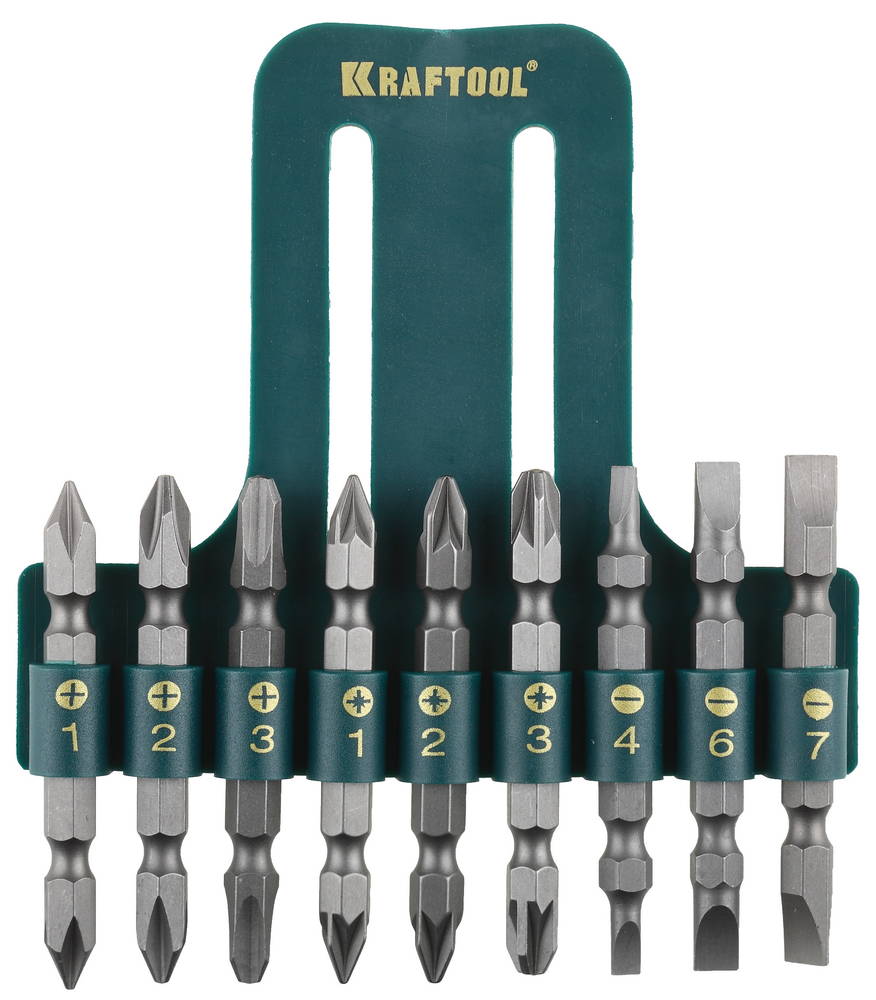 Изображение товара Набор двусторонних бит KRAFTOOL 26060-H10 для профессионалов и домашних мастеров