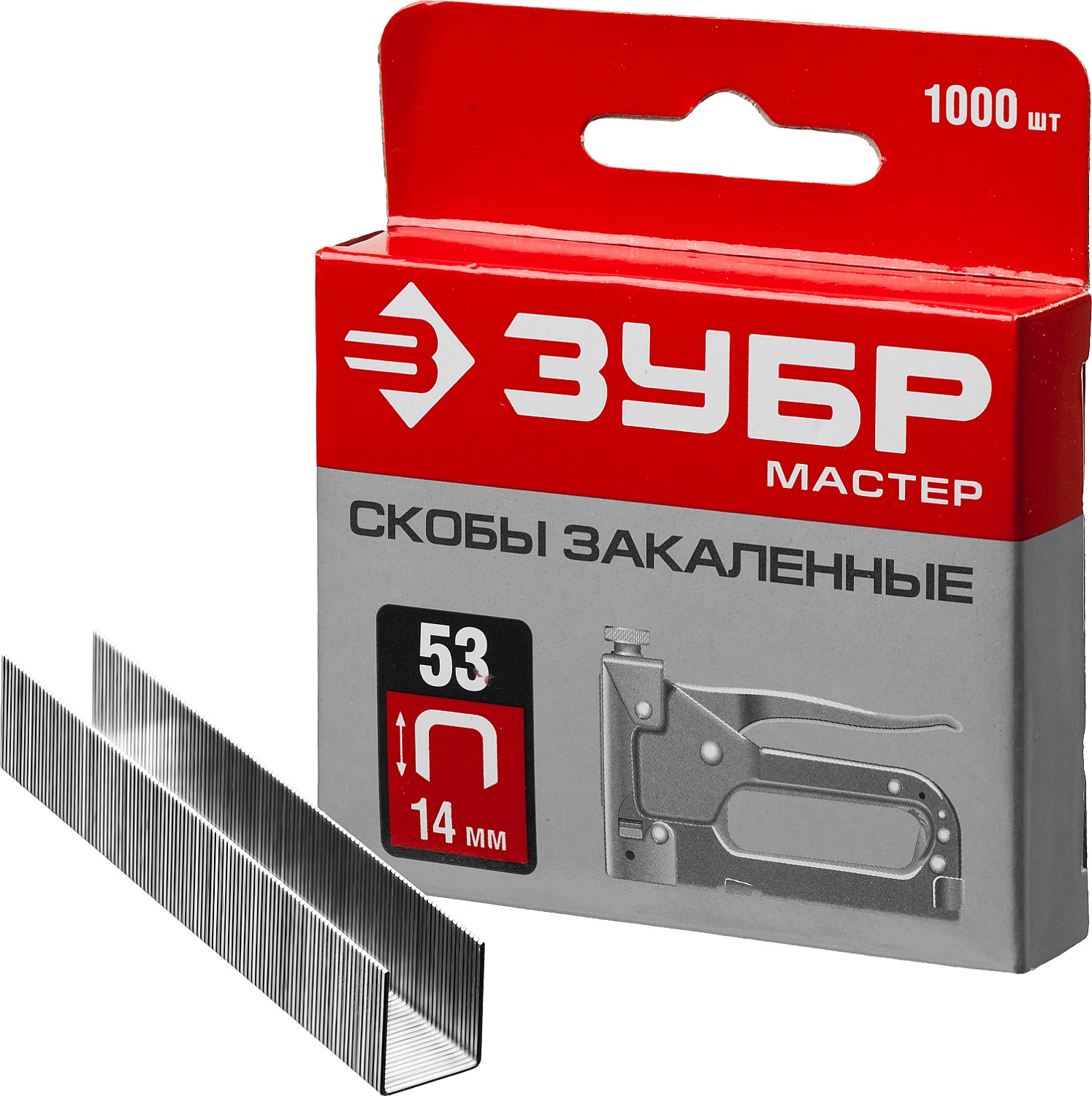 Изображение товара Степлерные скобы ЗУБР 31625-14 для офиса и дома, надежное закрепление бумаг