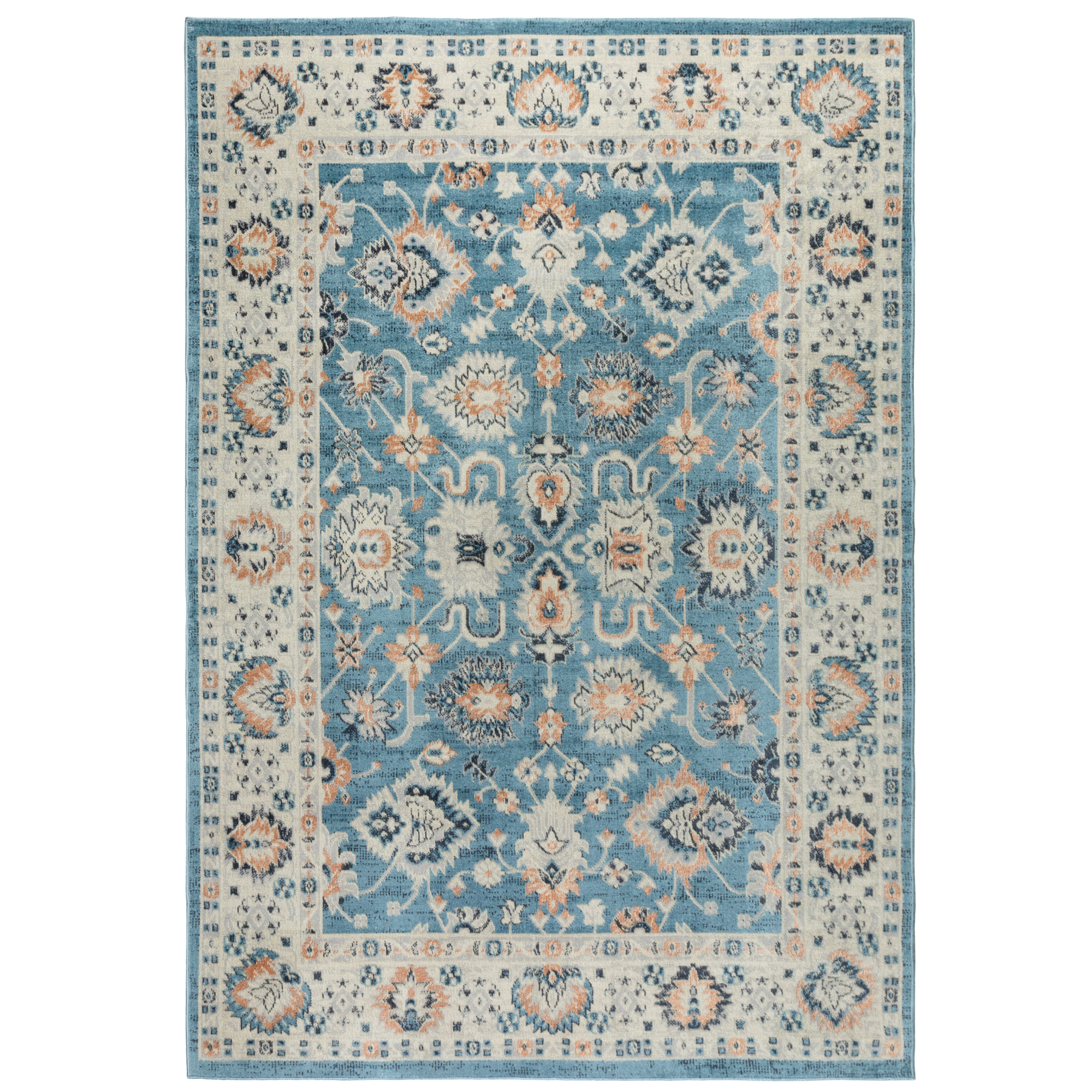 Изображение товара Ковер Klio 05243A 200x300 синий из полиэстера прямоугольный ворсовый для дома