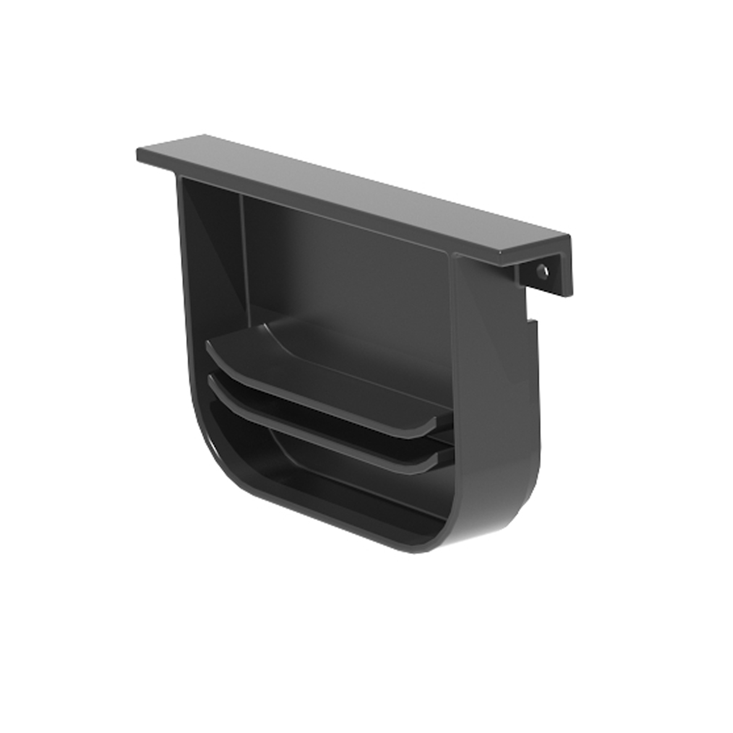 Изображение товара Переходник для дождеприемника Gidrolica Point пластиковый черный для системы Gidrolica Light