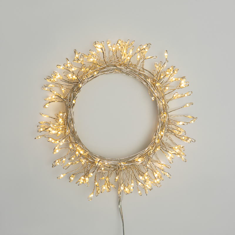 Изображение товара Гирлянда светодиодная Роса Фейерверк с контроллером 10м, 250LED, ТЕПЛЫЙ БЕЛЫЙ, IP20, на катушке NEON-NIGHT