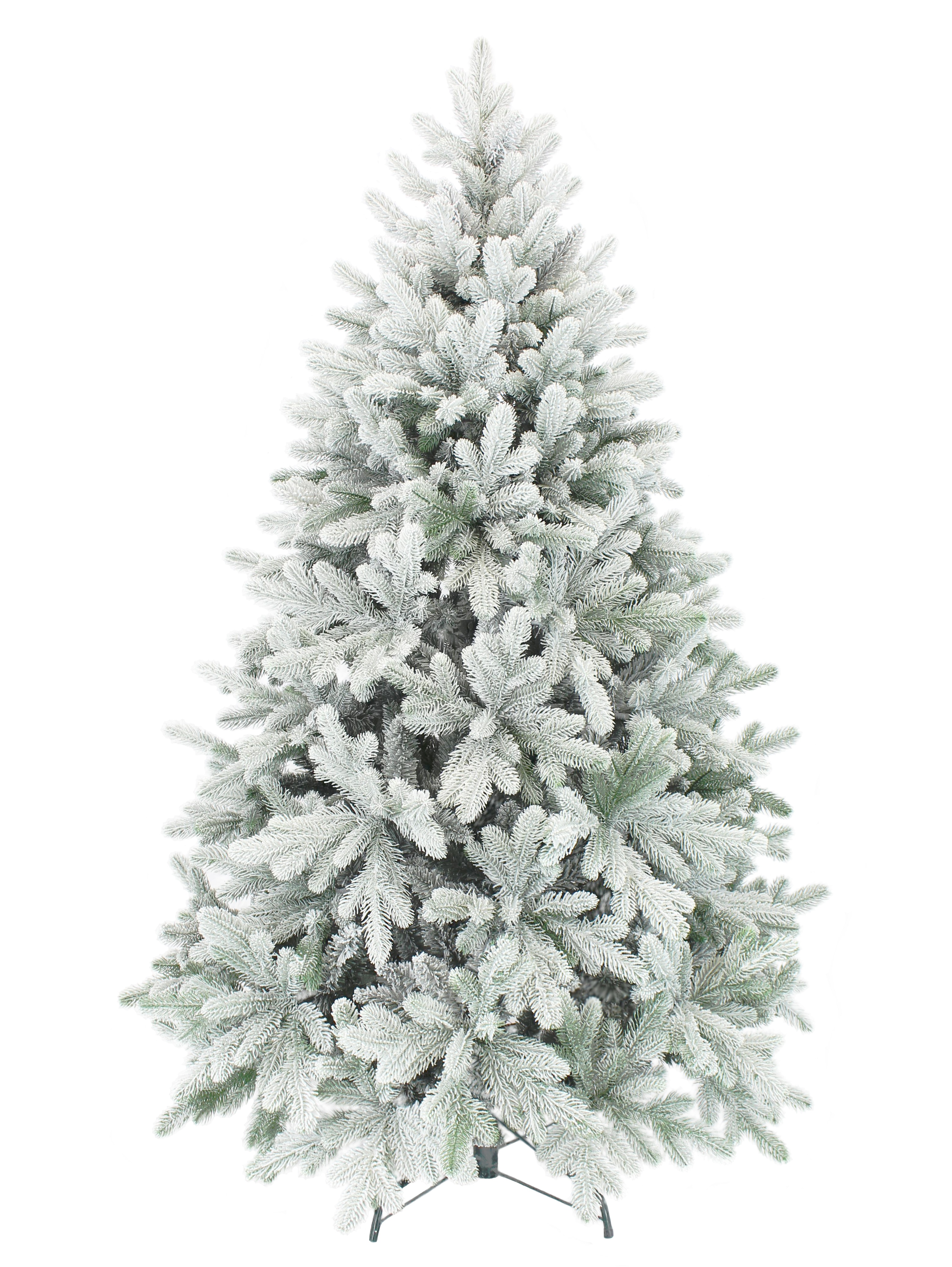 Изображение товара Ель искусственная Beatrees Снежная королева зеленая заснеженная с шишками 210 см
