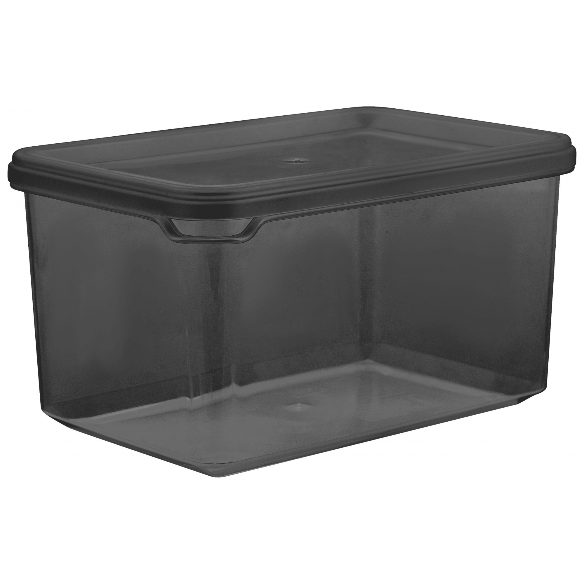 Изображение товара Банка для сыпучих продуктов Plast Team BLACK 0,55л прямоугольная