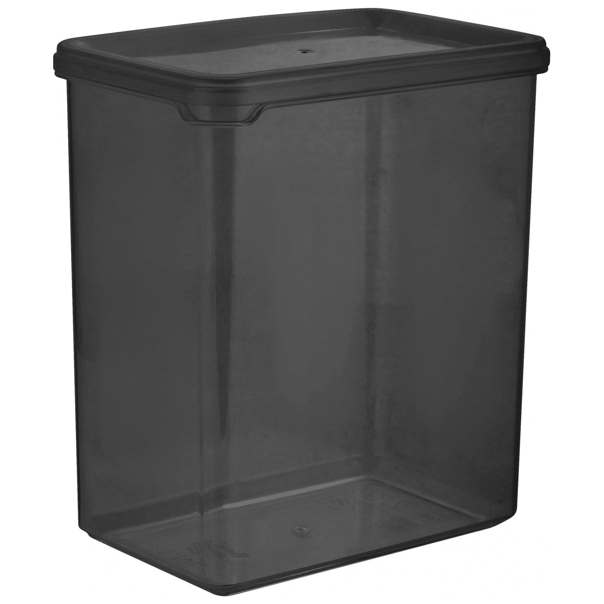 Изображение товара Банка для сыпучих продуктов Plast Team BLACK 1,1л прямоугольная