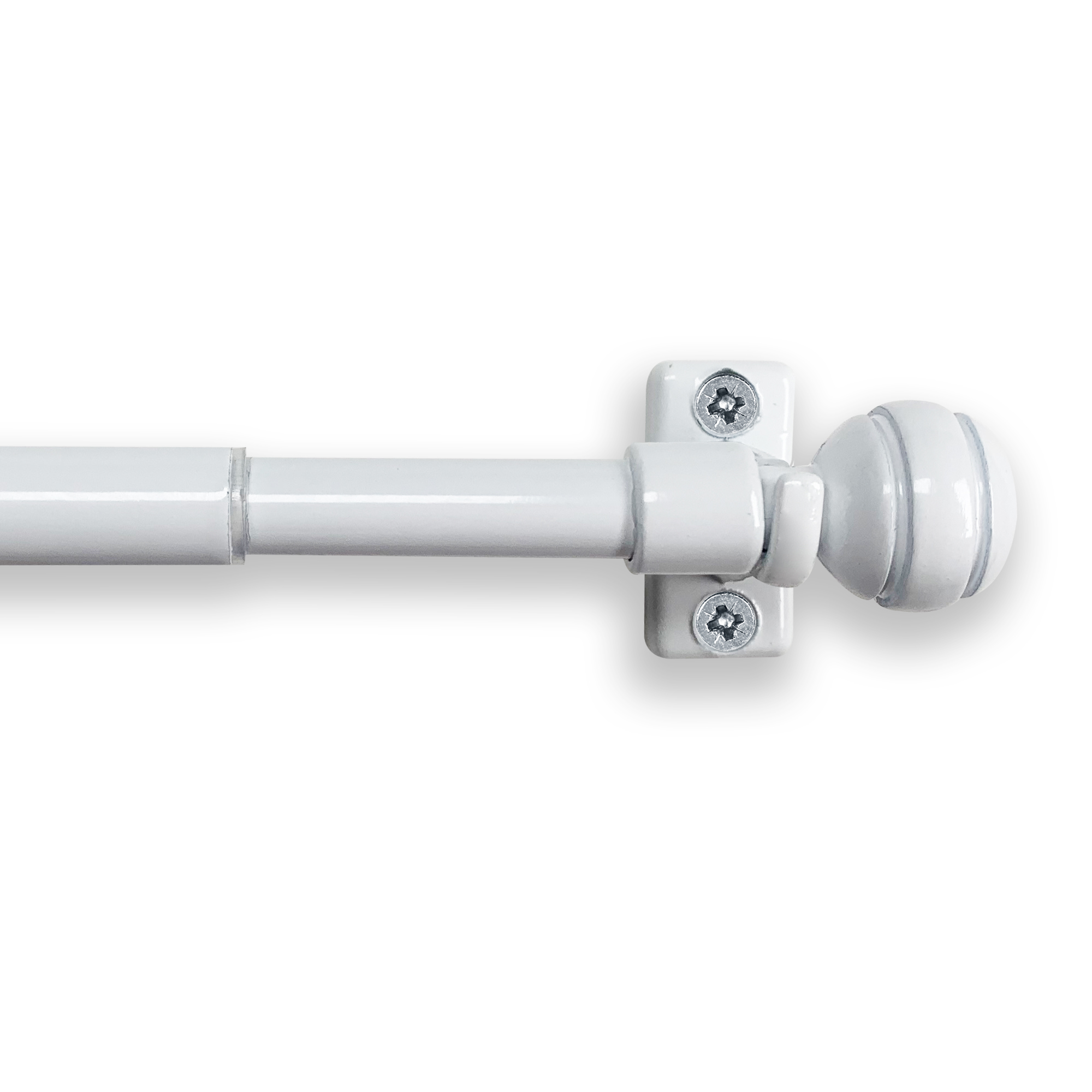 Изображение товара Карниз КАФЕ витражный телескопический Сфера, 60-80 см, белый, Эскар