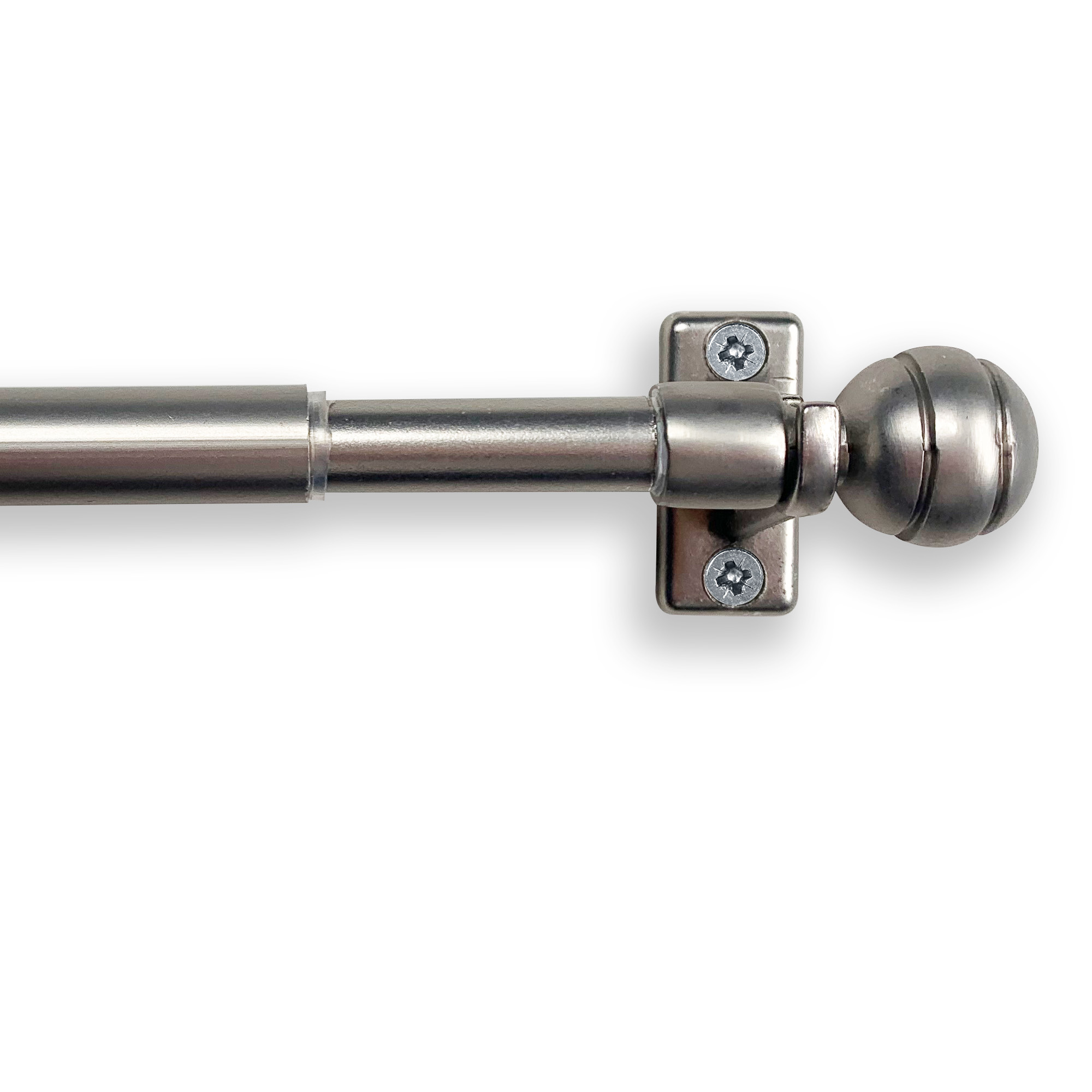 Изображение товара Карниз КАФЕ витражный телескопический Сфера 60-80 см никель арт 60210080