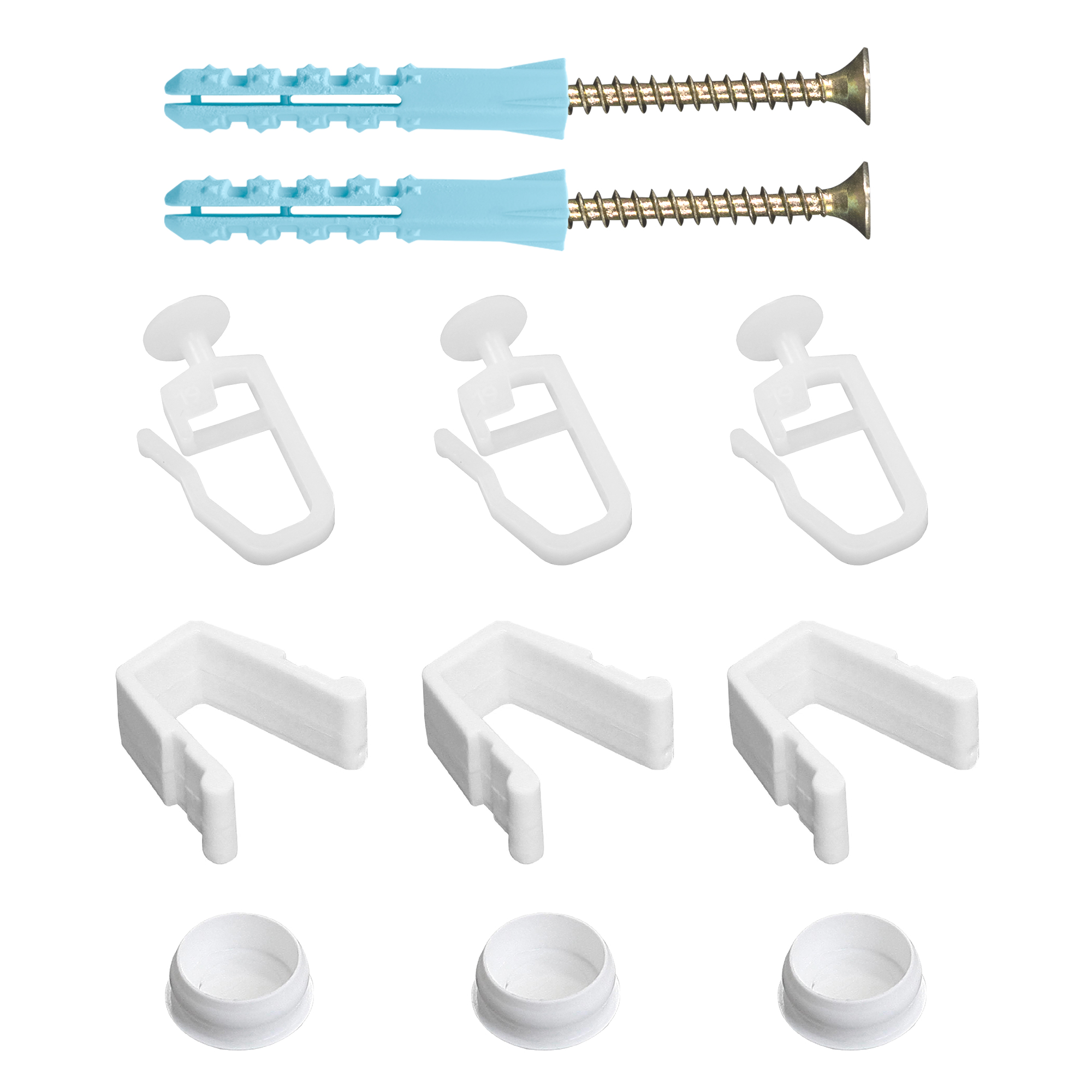 Изображение товара Фурнитура для шины потолочной 2-х рядной 400 см арт.222400 Эскар