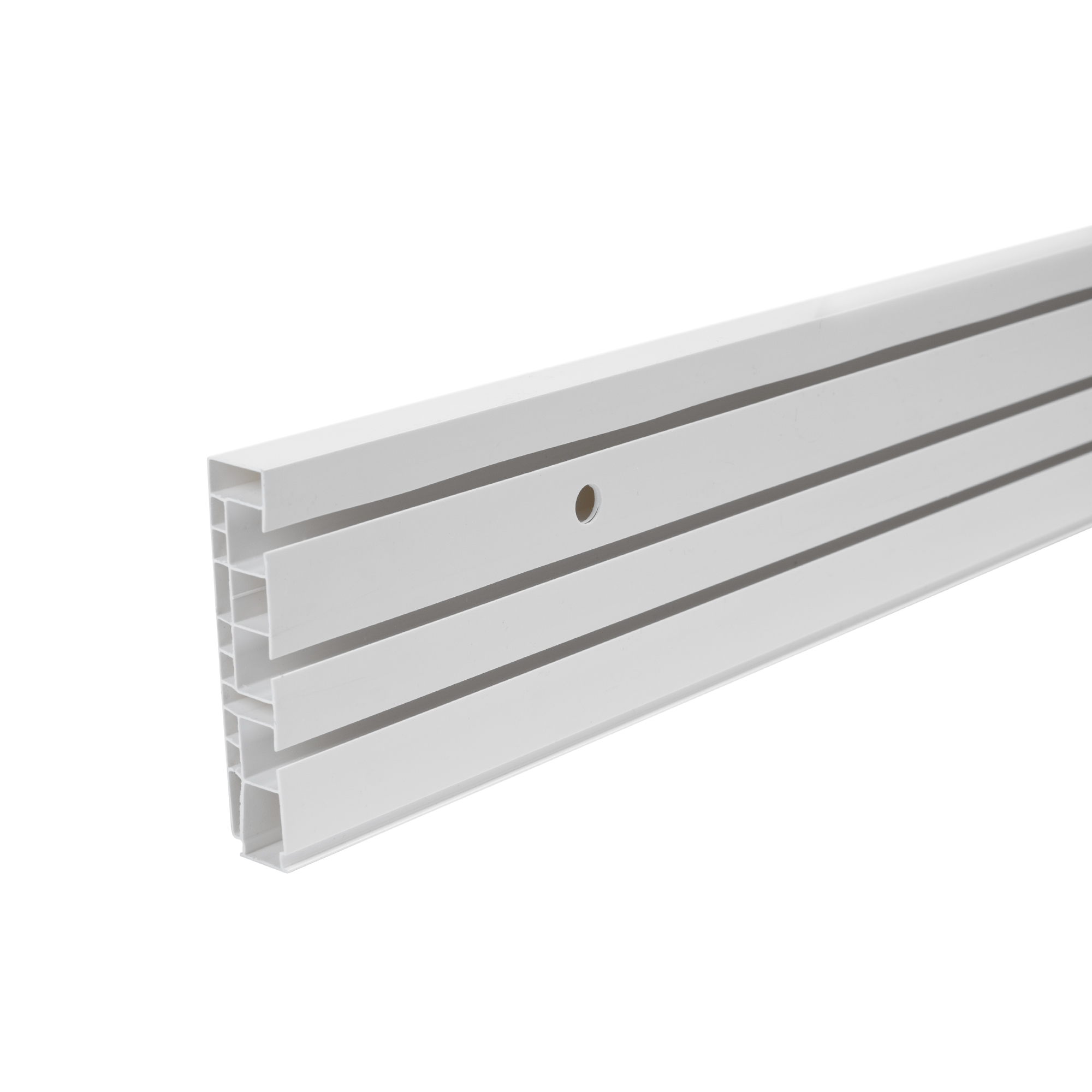 Изображение товара Шина ПВХ 3-х рядная 280 см арт 253280 для потолочных карнизов