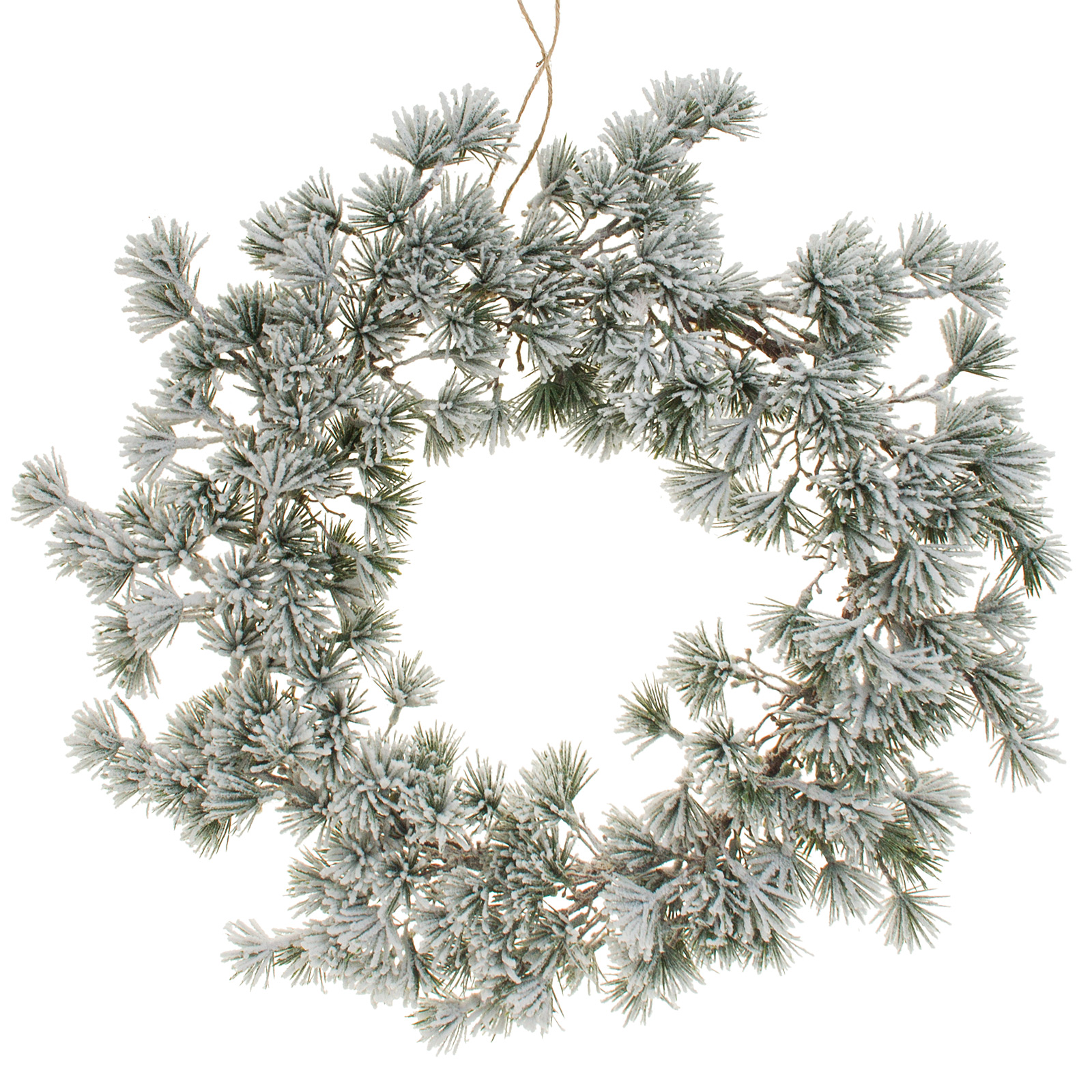 Изображение товара Элегантный венок искусственный еловый заснеженный D48 см