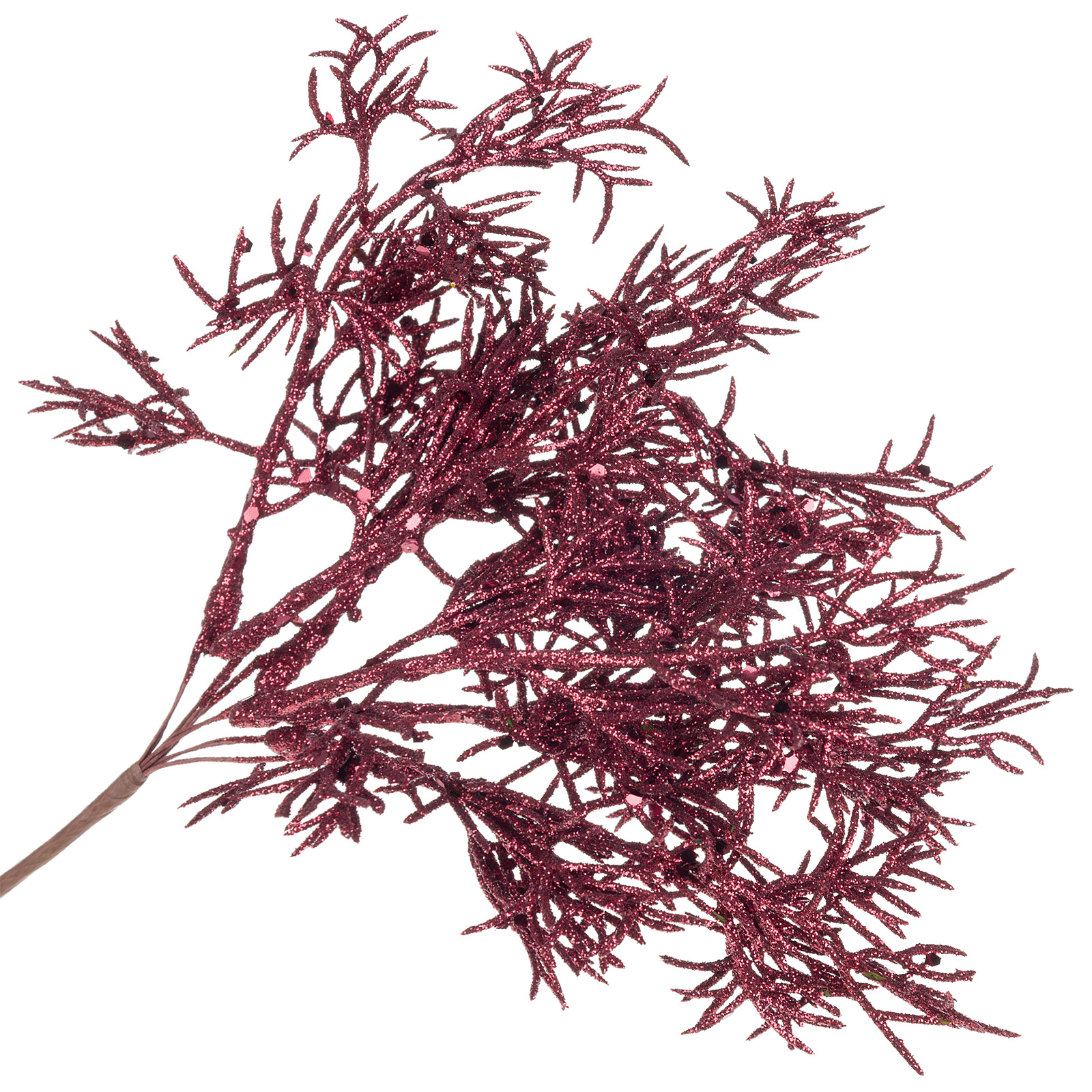 Изображение товара Искусственная ветка H21 см с блестками для декора