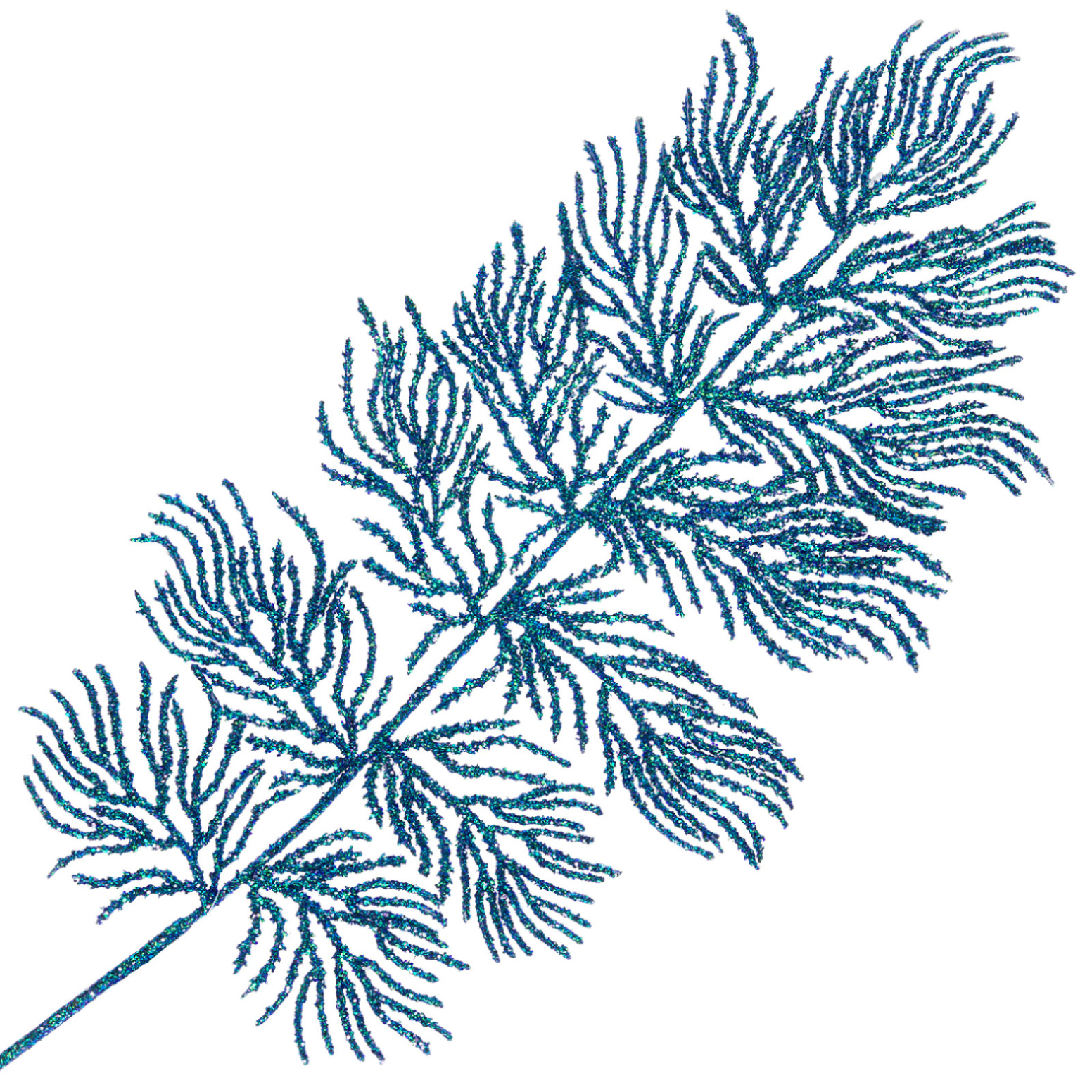 Изображение товара Искусственная ветка из пластика с глиттером 78 см для декора интерьера