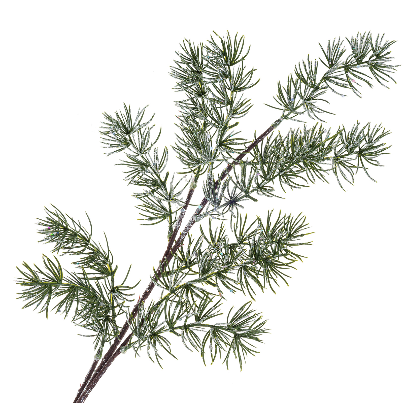 Изображение товара Искусственная еловая ветка H74 см для новогоднего декора