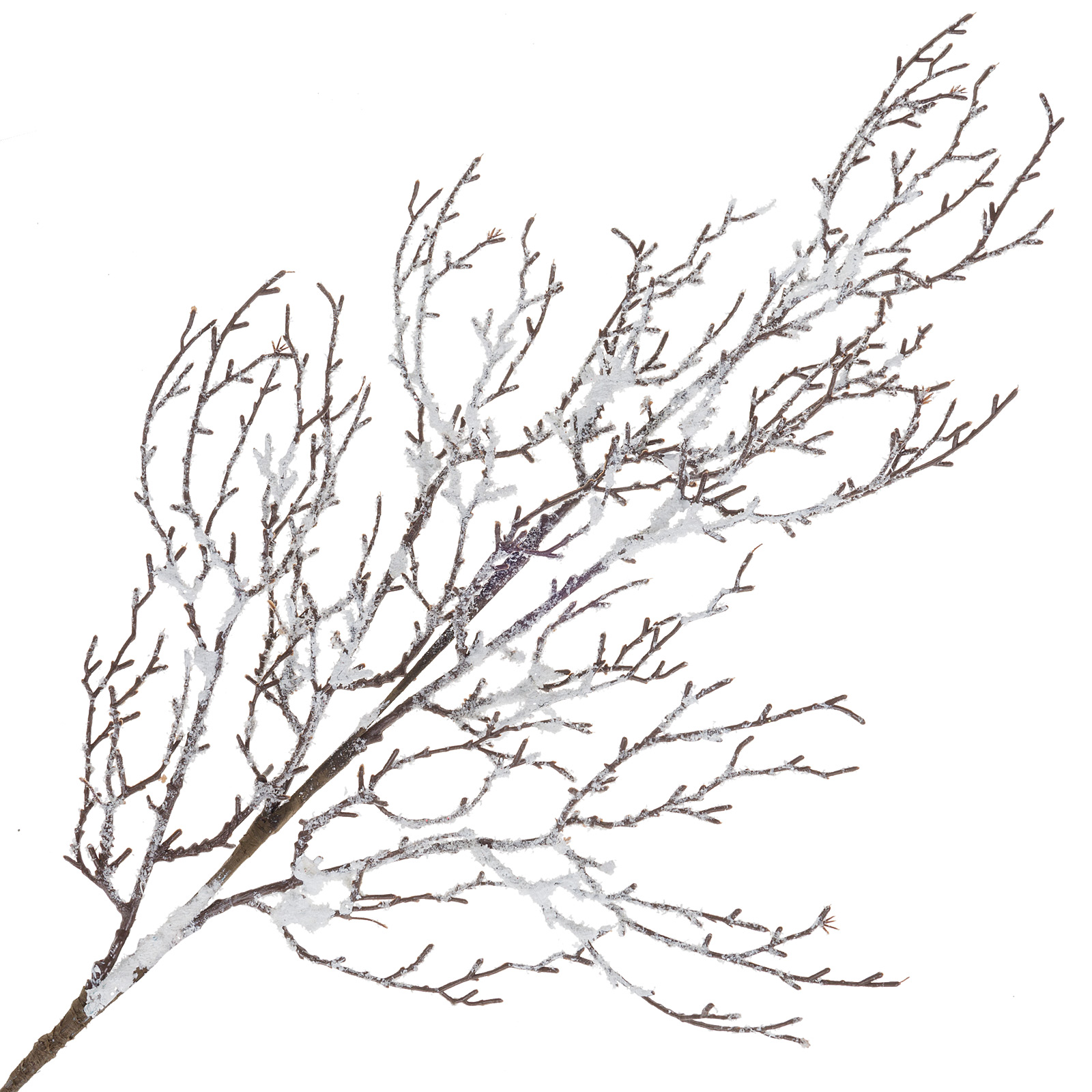 Изображение товара Ветка искусственная заснеженная пластик H96 см