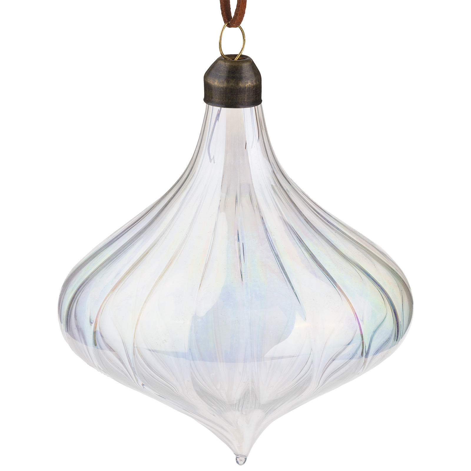 Изображение товара Елочная игрушка Капля стекло высотой 10 см от X-mas Club