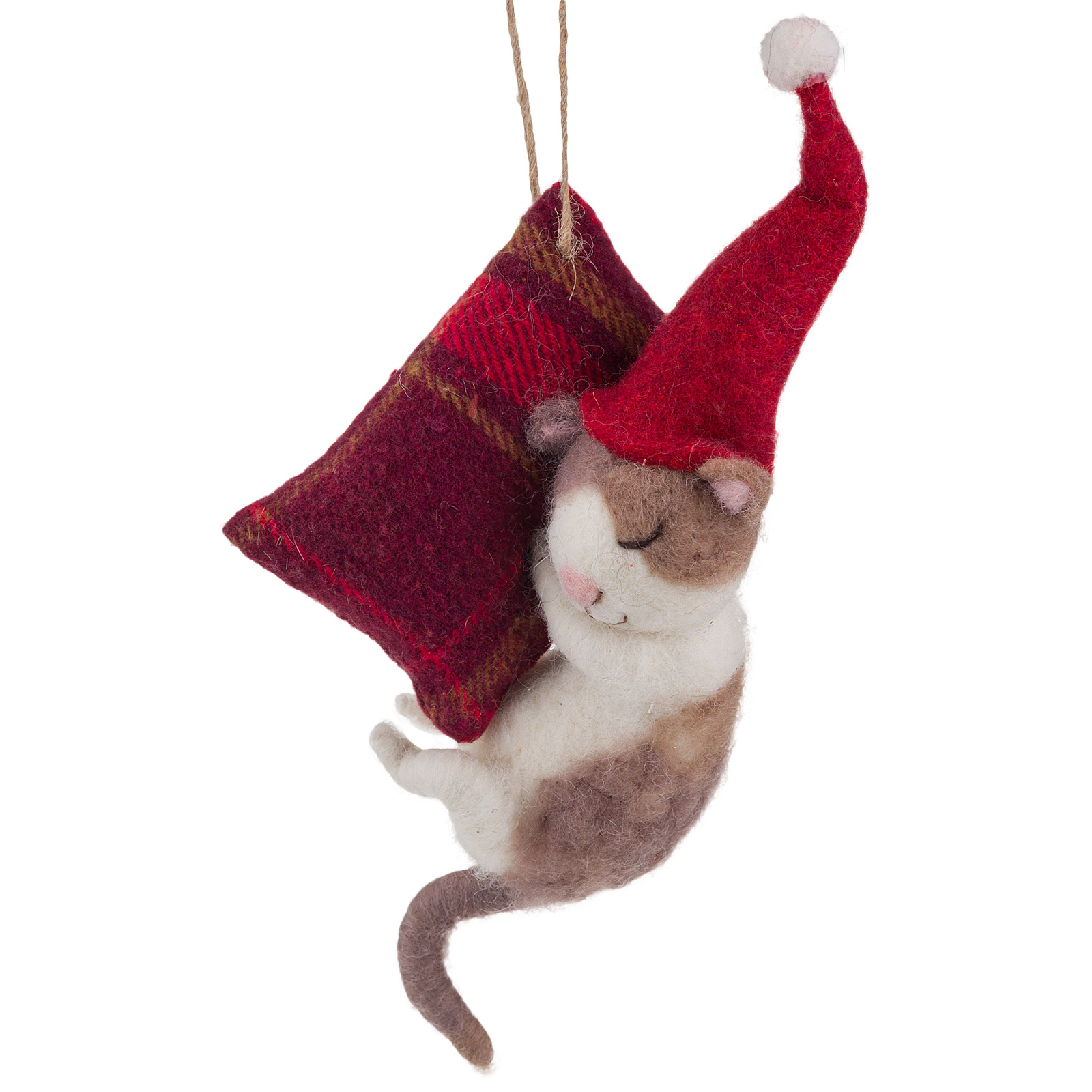 Изображение товара Елочная игрушка Кот войлок 13x11xH6 см