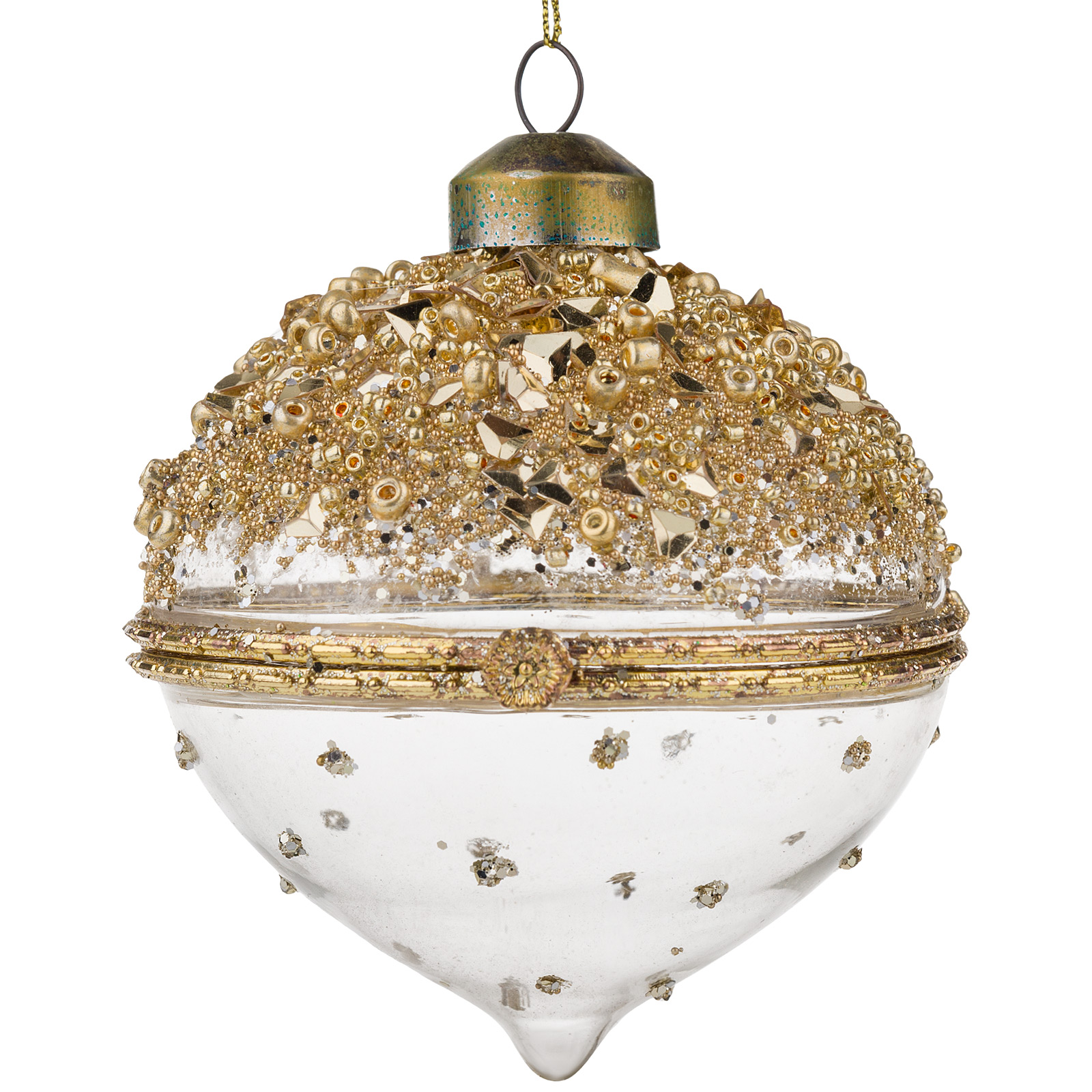 Изображение товара Елочная игрушка шар со шкатулкой стекло D8 см украшение для елки