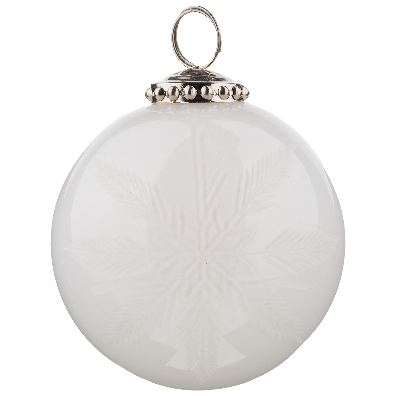 Изображение товара Елочная стеклянная игрушка Шар D9 см декоративное праздничное украшение