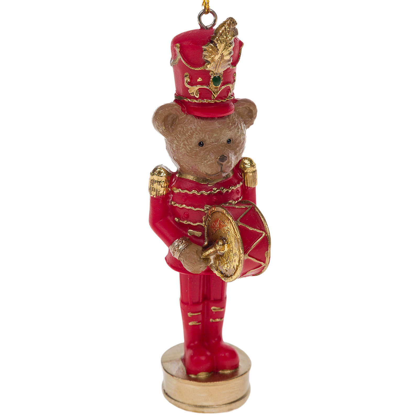 Изображение товара Фигурка Мишка с барабаном из полирезина высота 11 см