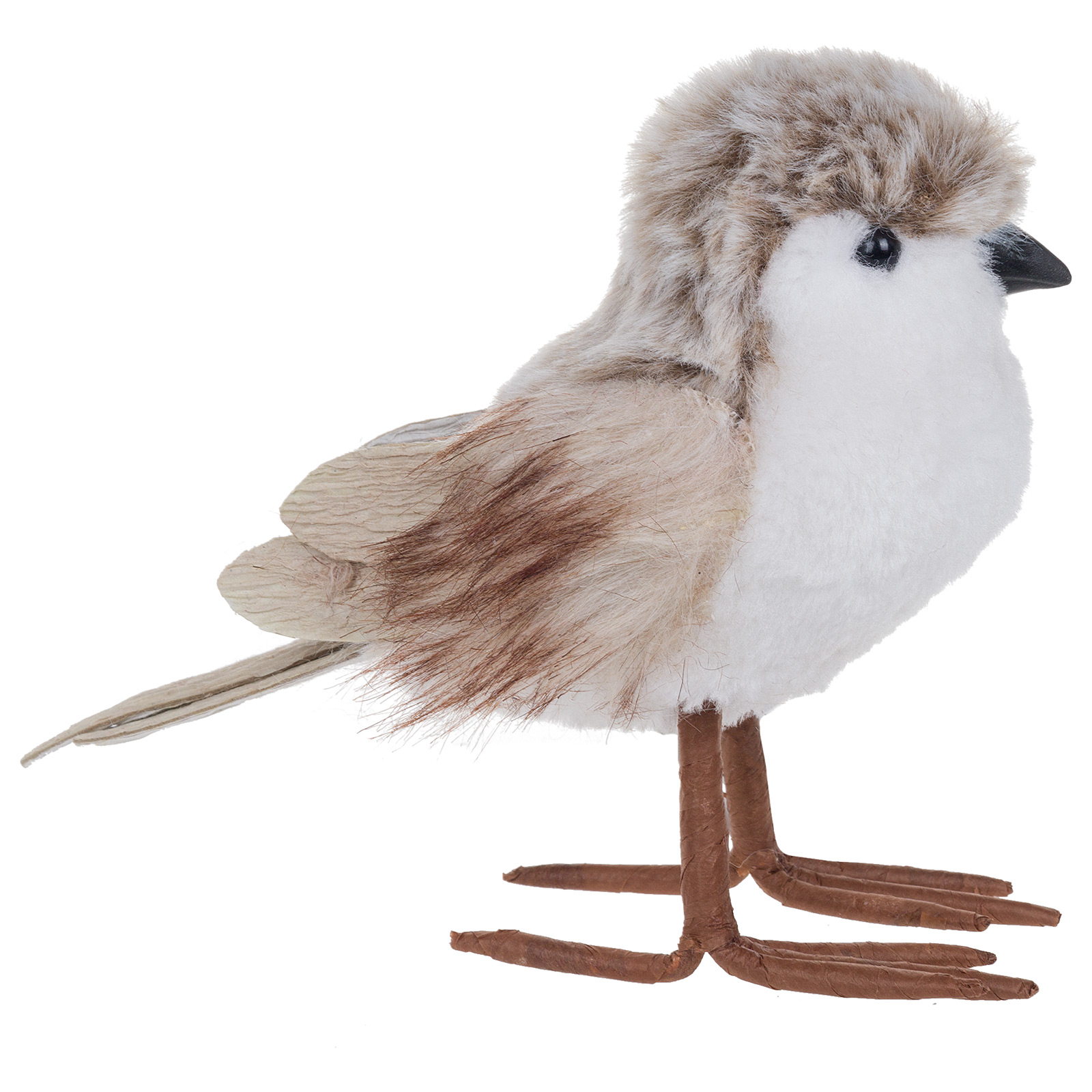 Изображение товара Фигурка Птица из искусственного меха 14x6,5x12 см для интерьера