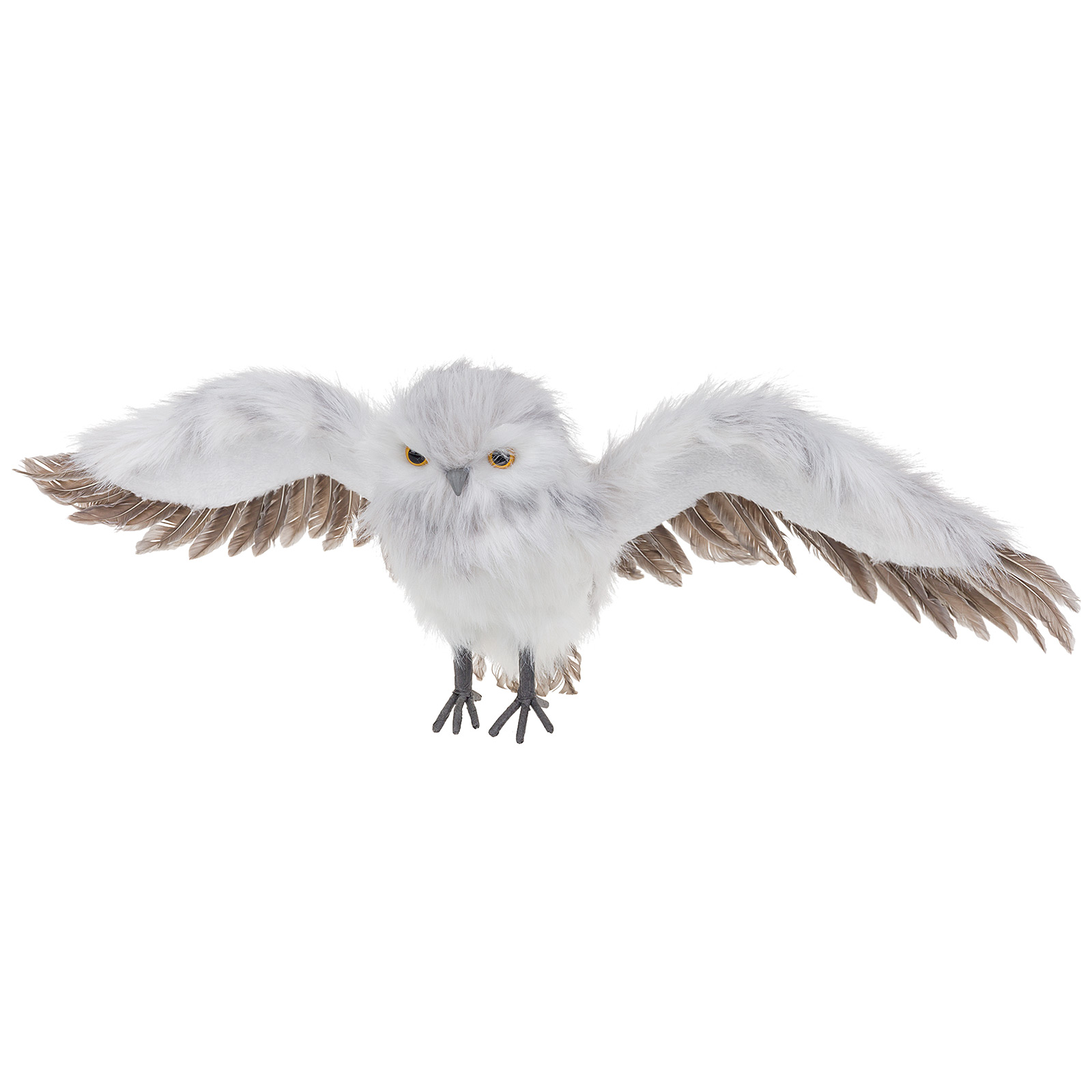 Изображение товара Фигурка Сову летящую из искусственного меха 72x17x30 см для интерьера и праздника