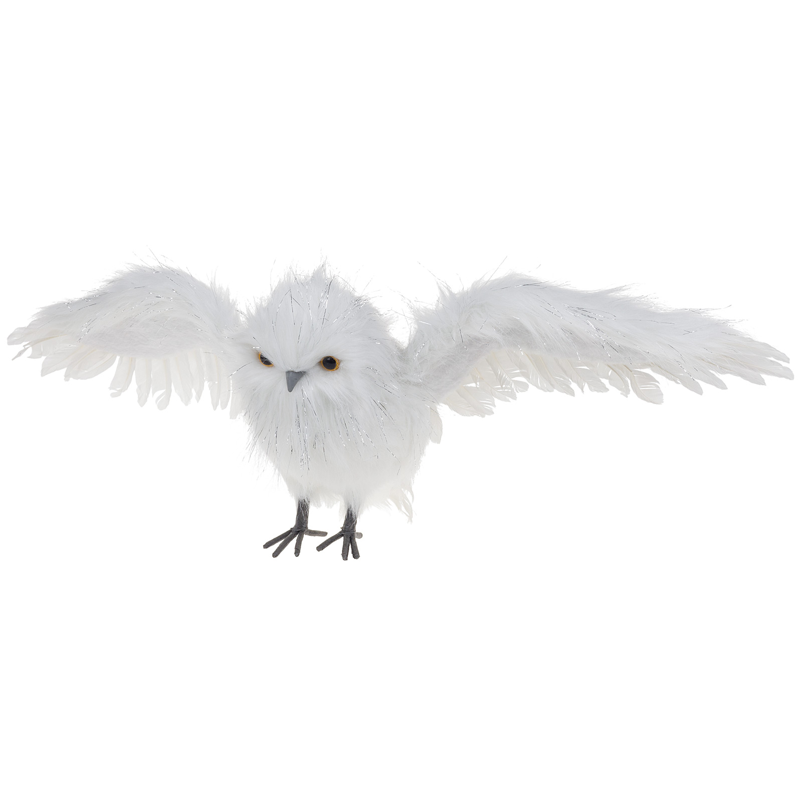 Изображение товара Стильная фигурка совы из искусственного меха для интерьера