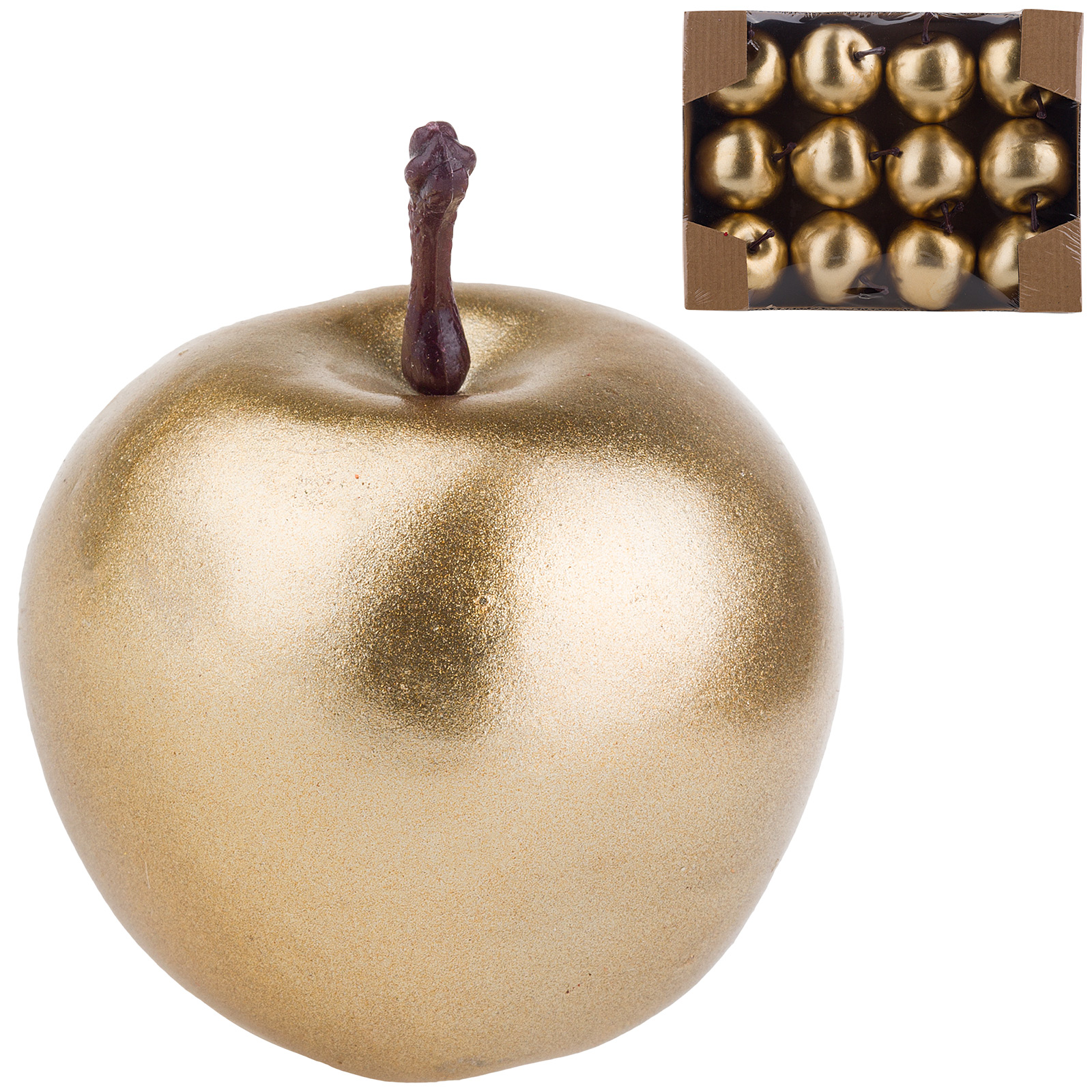 Изображение товара Яблоко искусственное (пластик), D5,5xH5,5 см, набор (12 шт)