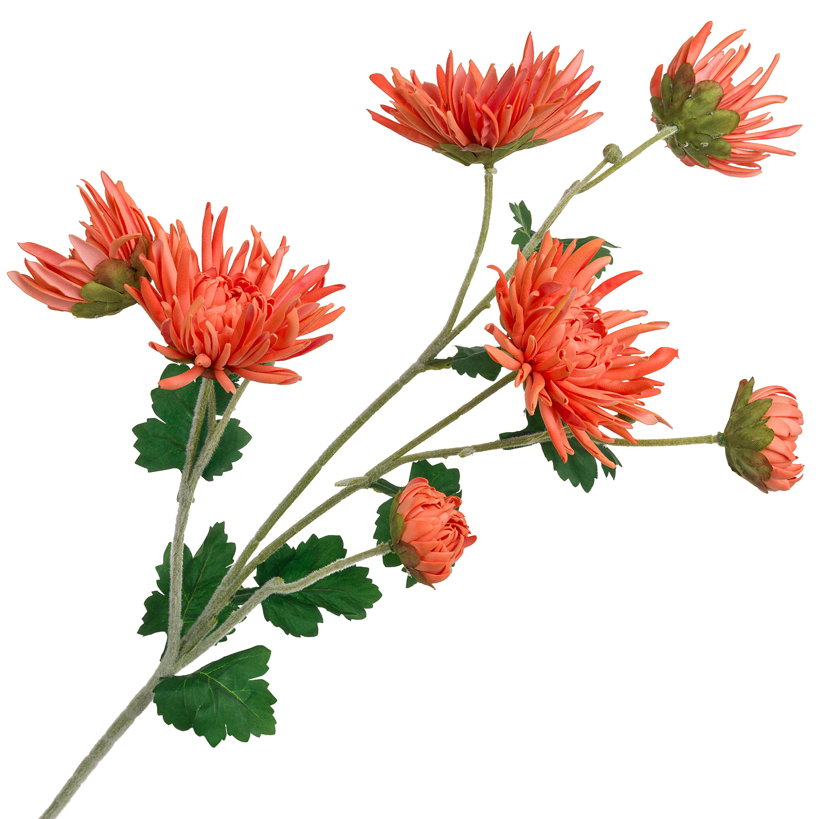 Изображение товара Цветок искусственный Хризантема высотой 66 см - яркое украшение для интерьера