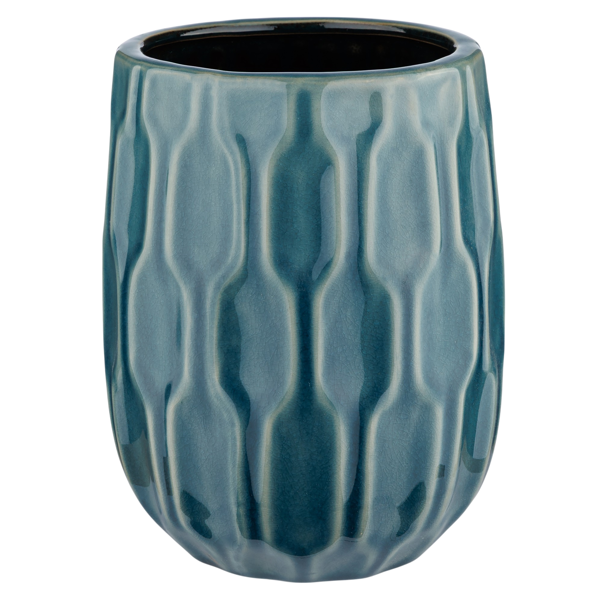 Изображение товара Ваза Соты керамика d12xh19 см яркий дизайнерский элемент для интерьера