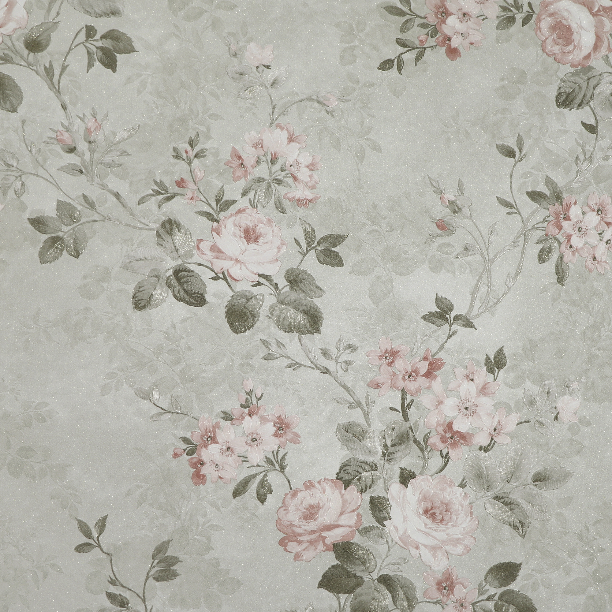 Изображение товара Обои Elysium Розы компакт-винил 0,53x10,05м зеленые современный дизайн