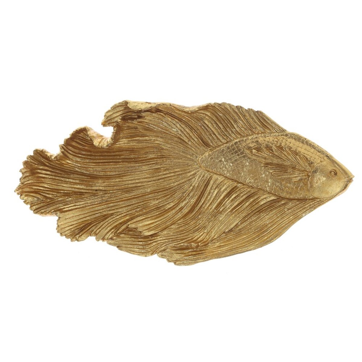 Изображение товара Блюдо декоративное L26 W13 H4 см золотистый