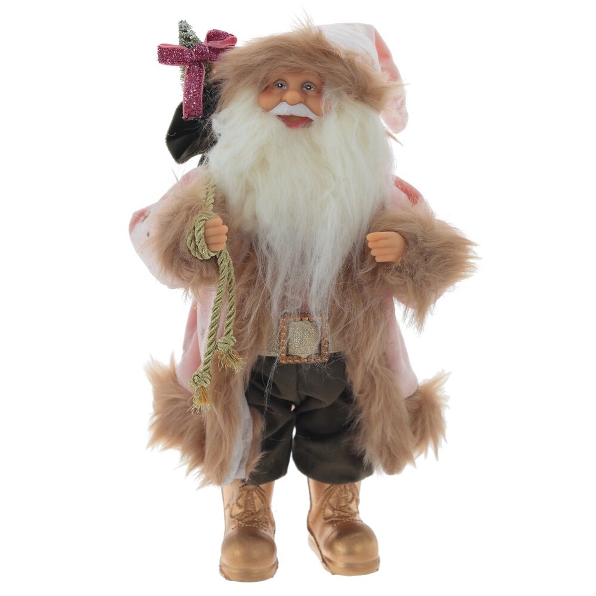 Изображение товара Интерьерная кукла Дед Мороз 43 см с подарочным мешком для праздника