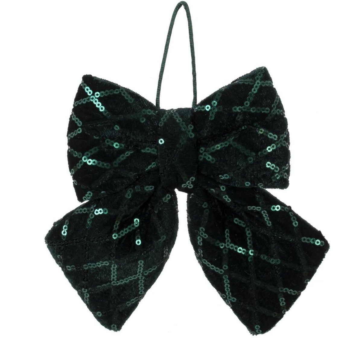 Изображение товара Декоративный новогодний Дед Мороз L43 W32 H77 см зеленый для украшения интерьера