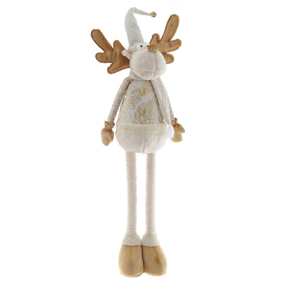 Изображение товара Игрушка набивная Олень белый L28 W16 H97 см с полкой 50 см