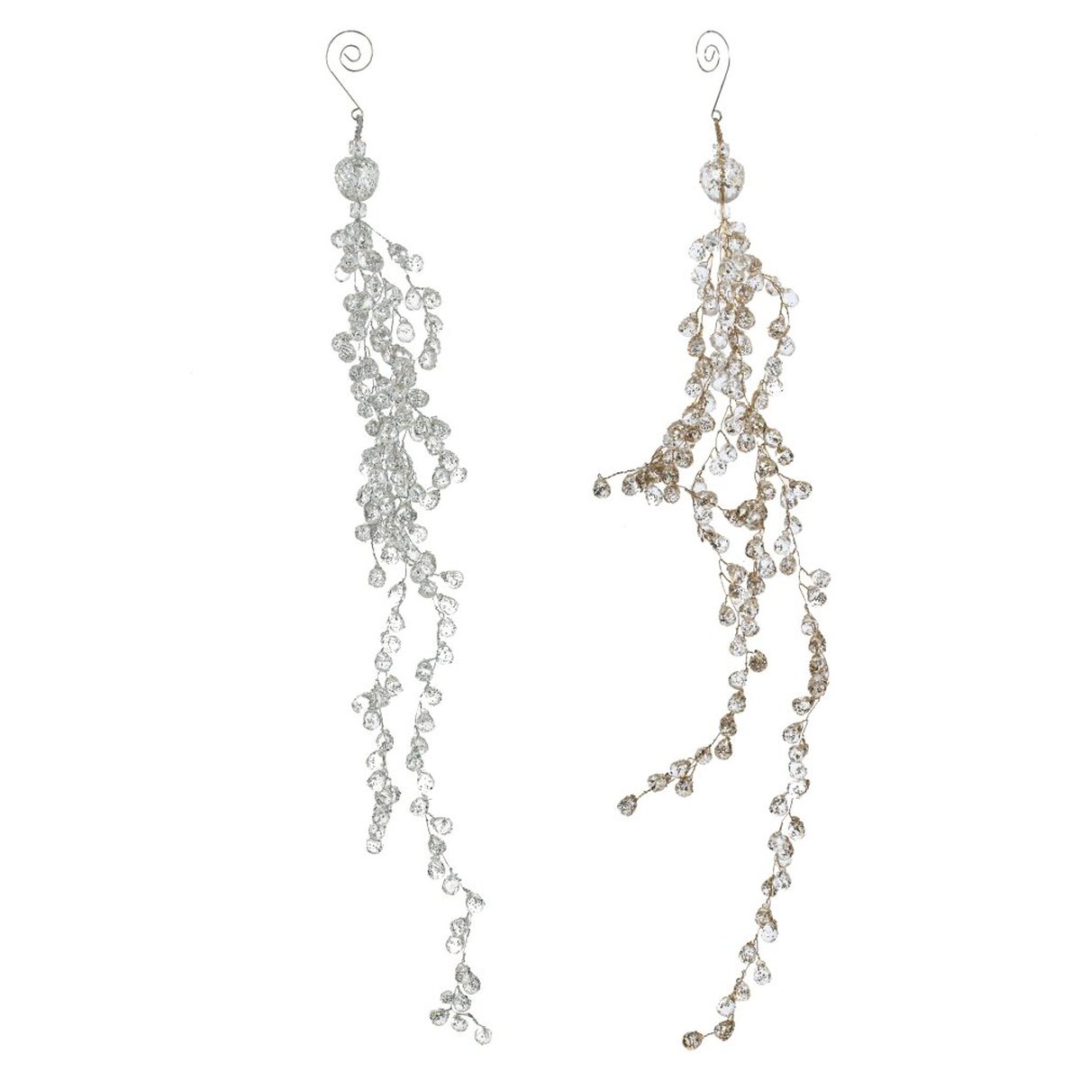 Изображение товара Изделие декоративное Ветка L9 W3 H132 см серебристый