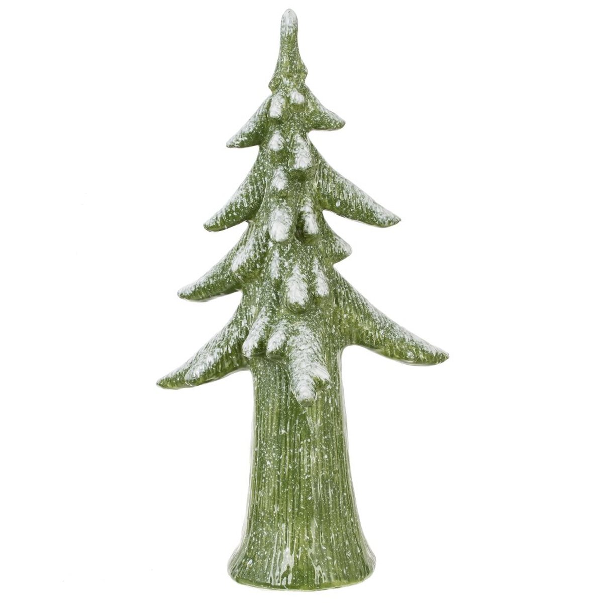 Изображение товара Изысканная керамическая ель зеленого цвета для декора