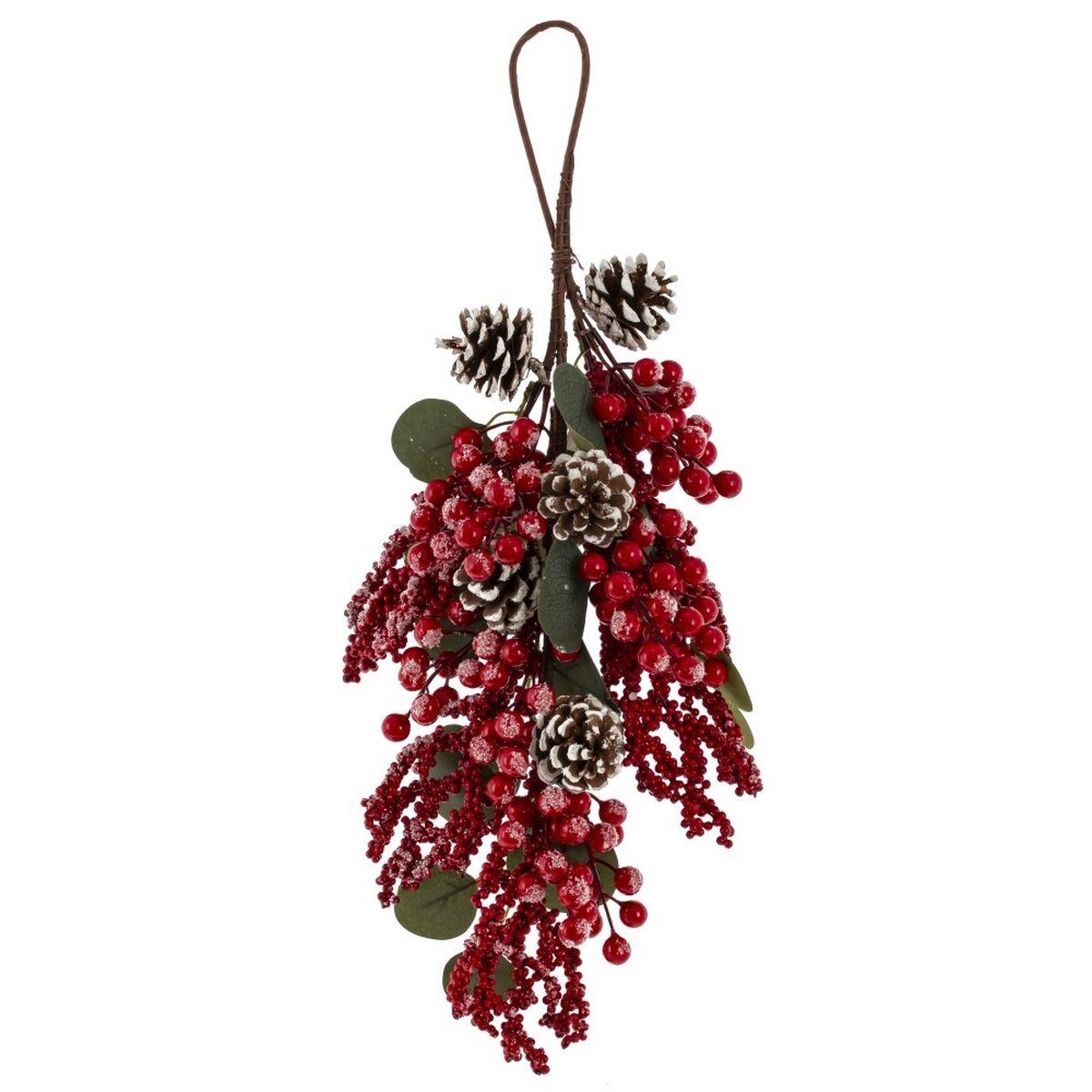 Изображение товара Декоративное подвесное изделие Гроздь красное для новогоднего интерьера