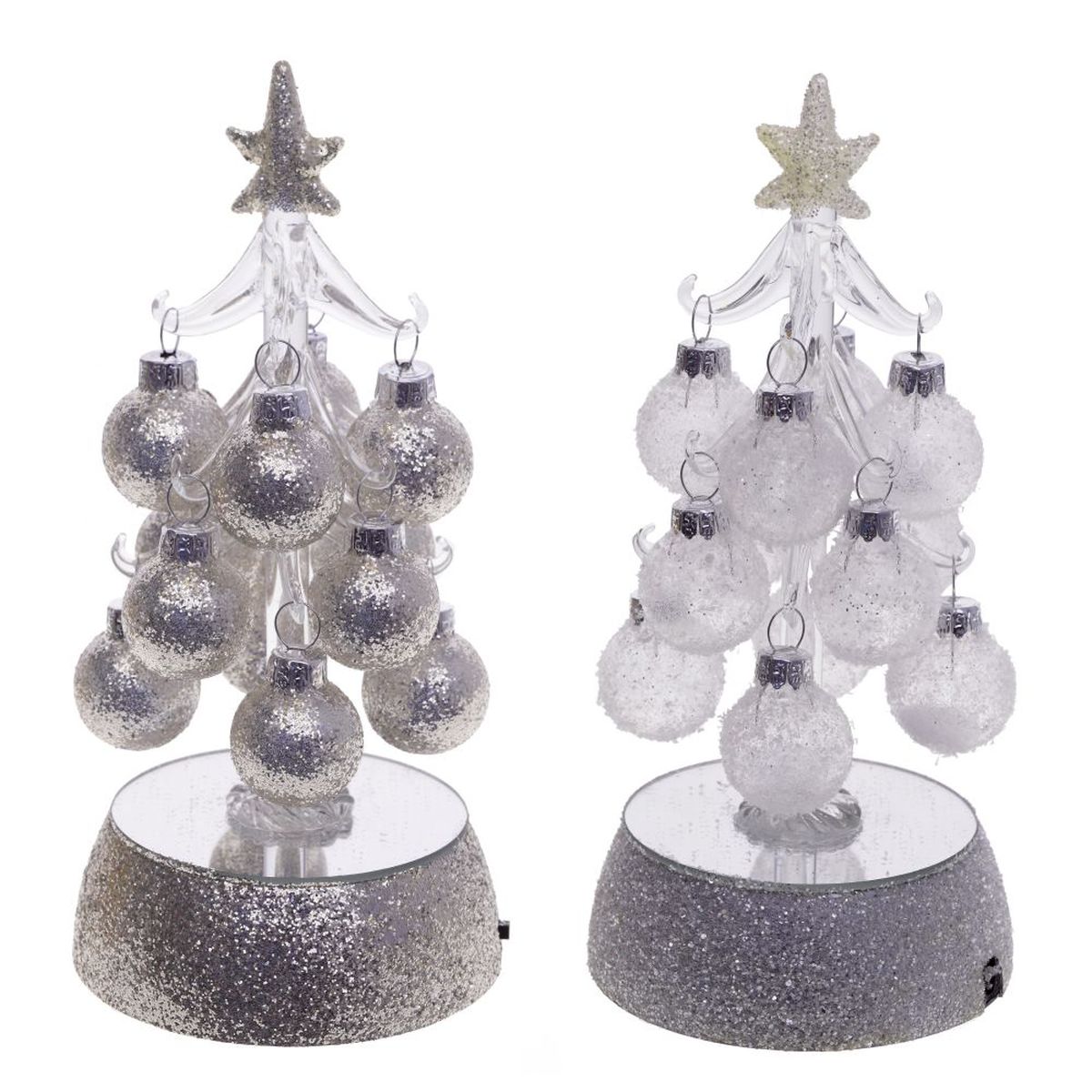 Изображение товара Декоративная елка с подсветкой 25x25x99 см зеленая новогодний декор