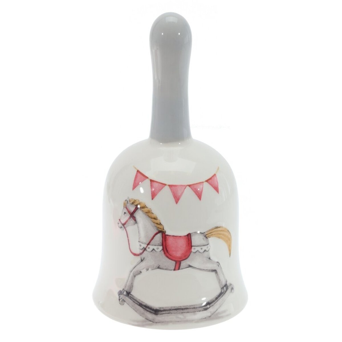 Изображение товара Декоративная клетка с лошадкой и колокольчиком 40 см новогодний дизайн